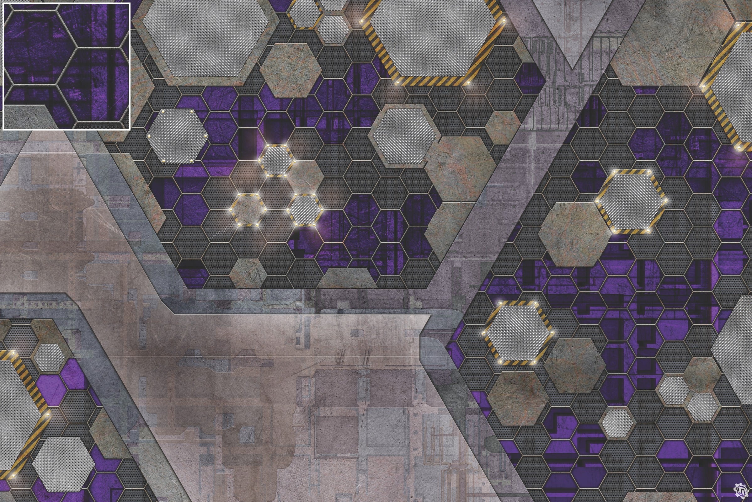 Mats by Mars: Quinfinity Amethyst Tabletop Wargaming Play Mat