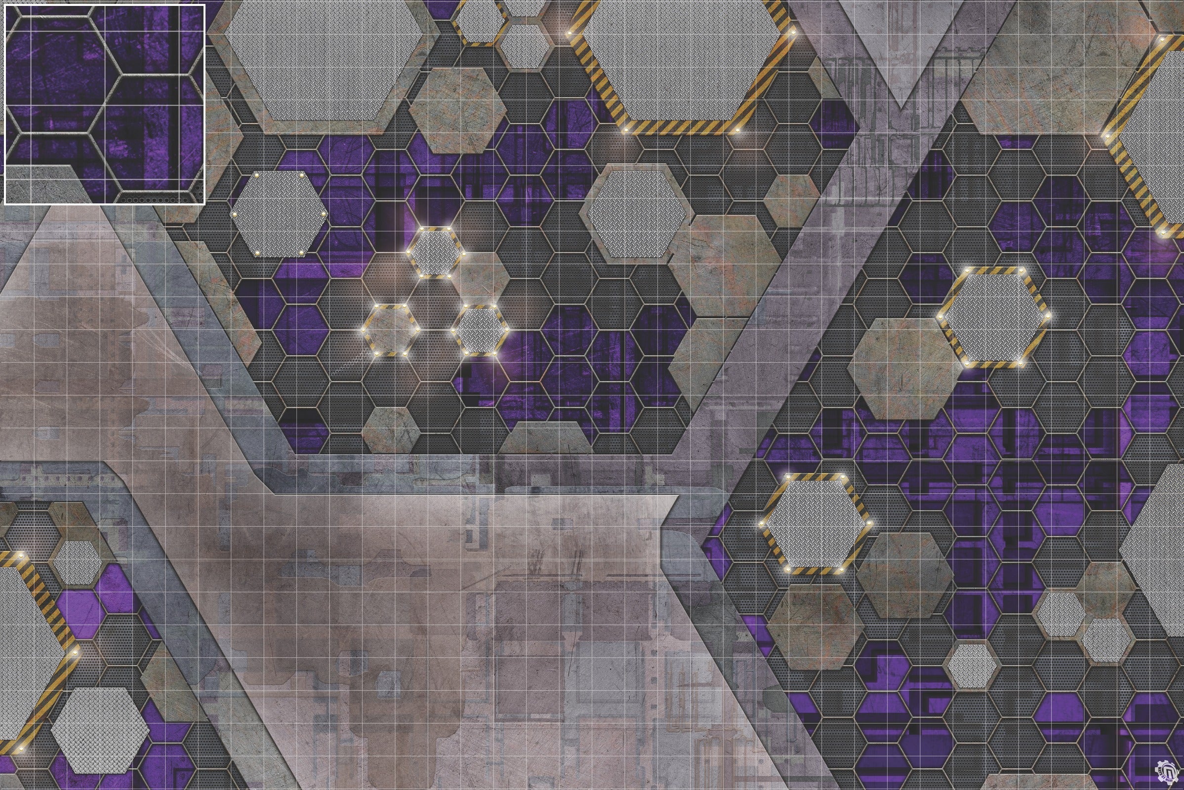 Mats by Mars: Quinfinity Amethyst Tabletop Wargaming Play Mat