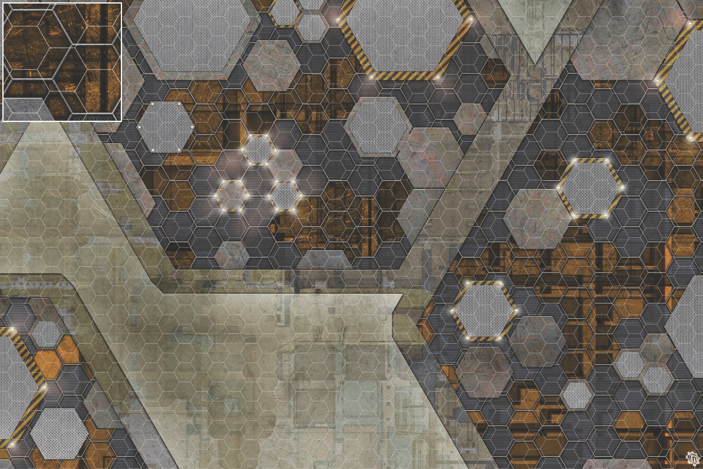 Mats by Mars: Quinfinity Citrine Tabletop Wargaming Play Mat