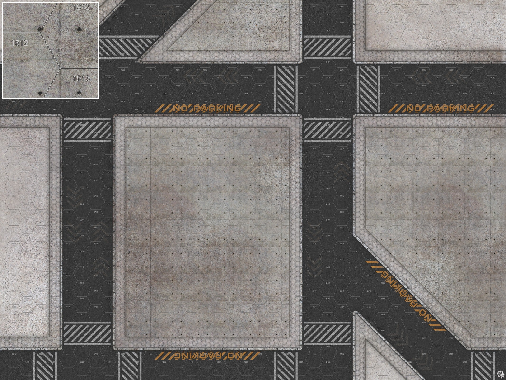 Mats by Mars: Hab Blok B Tabletop Wargaming Play Mat