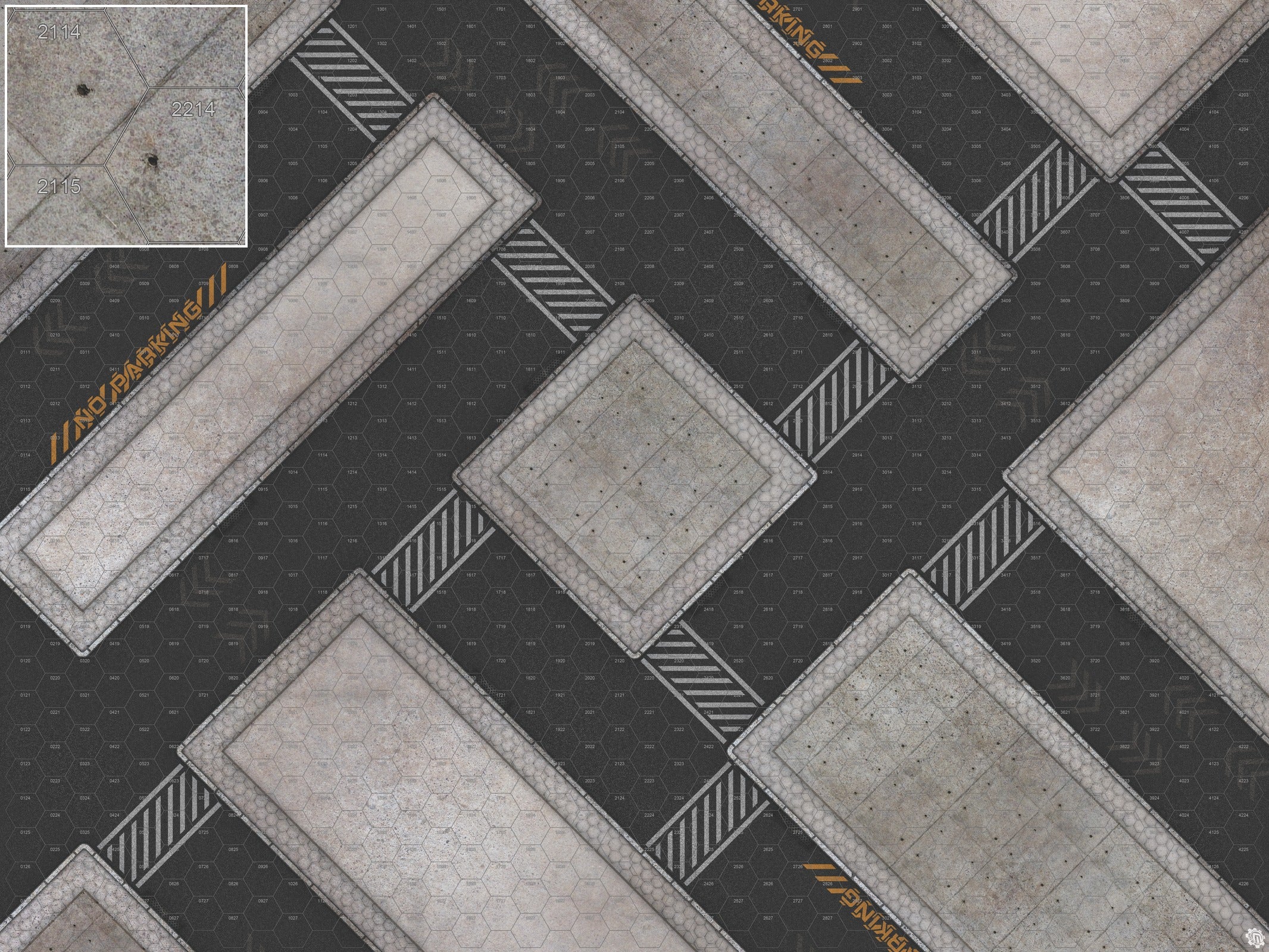 Mats by Mars: Hab Blok D Tabletop Wargaming Play Mat