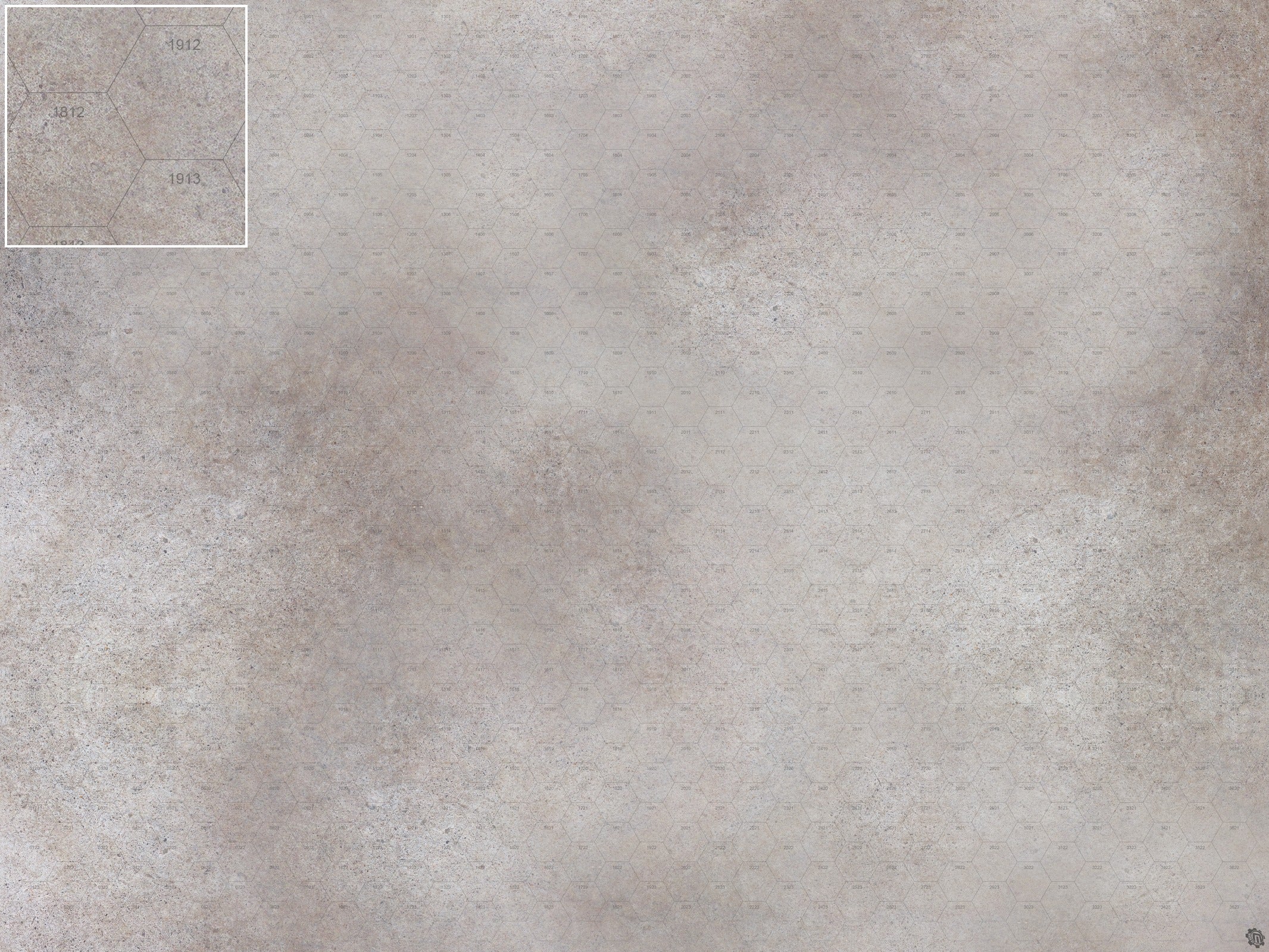 Mats by Mars: Koncrete Blok (Light) Tabletop Wargaming Play Mat