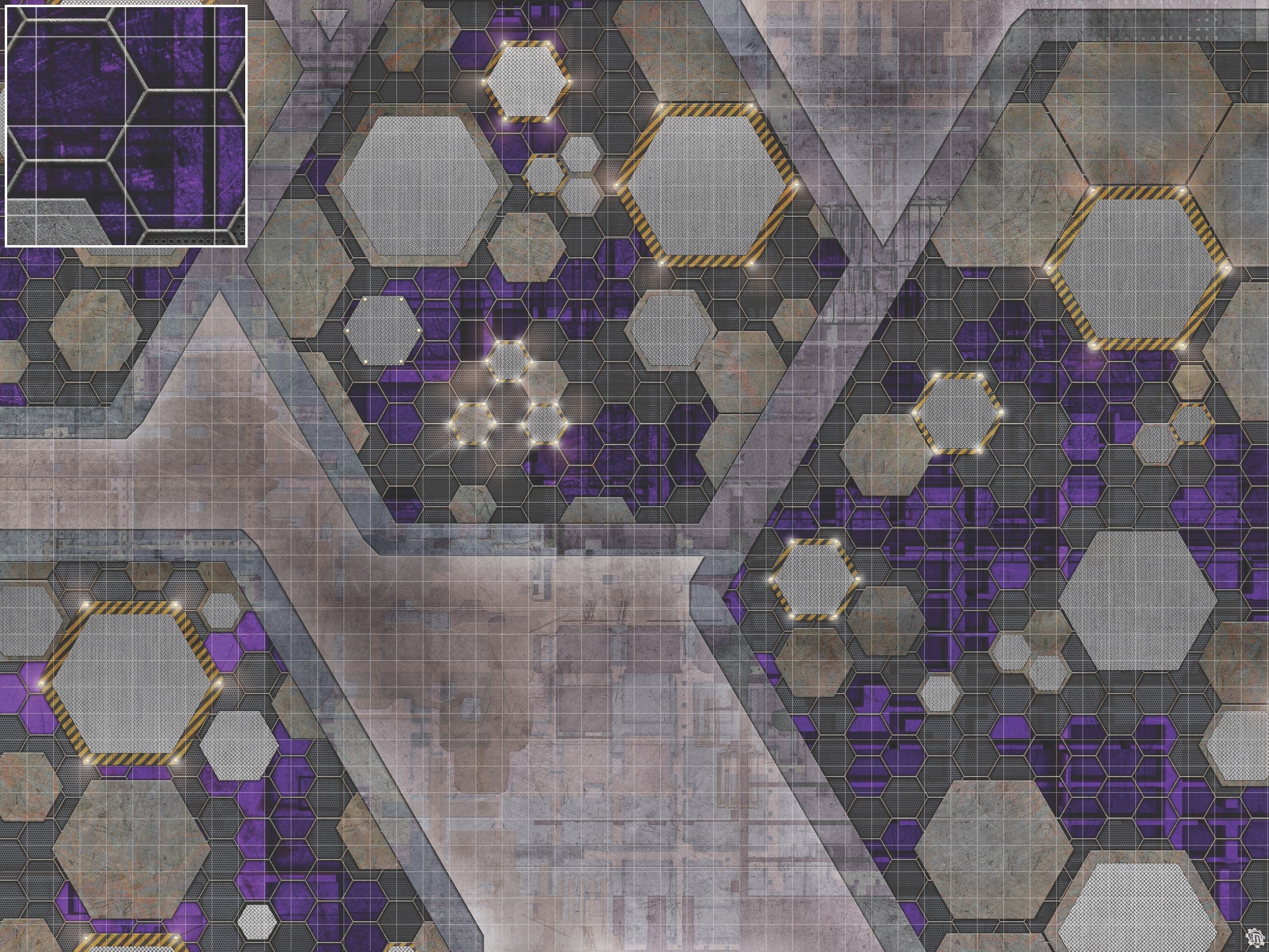 Mats by Mars: Quinfinity Amethyst Tabletop Wargaming Play Mat