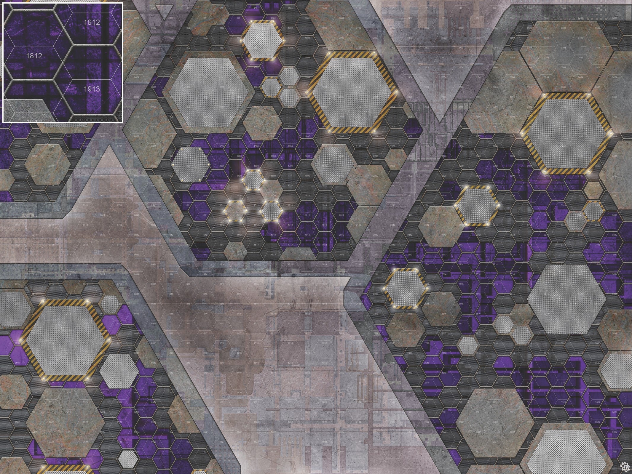 Mats by Mars: Quinfinity Amethyst Tabletop Wargaming Play Mat