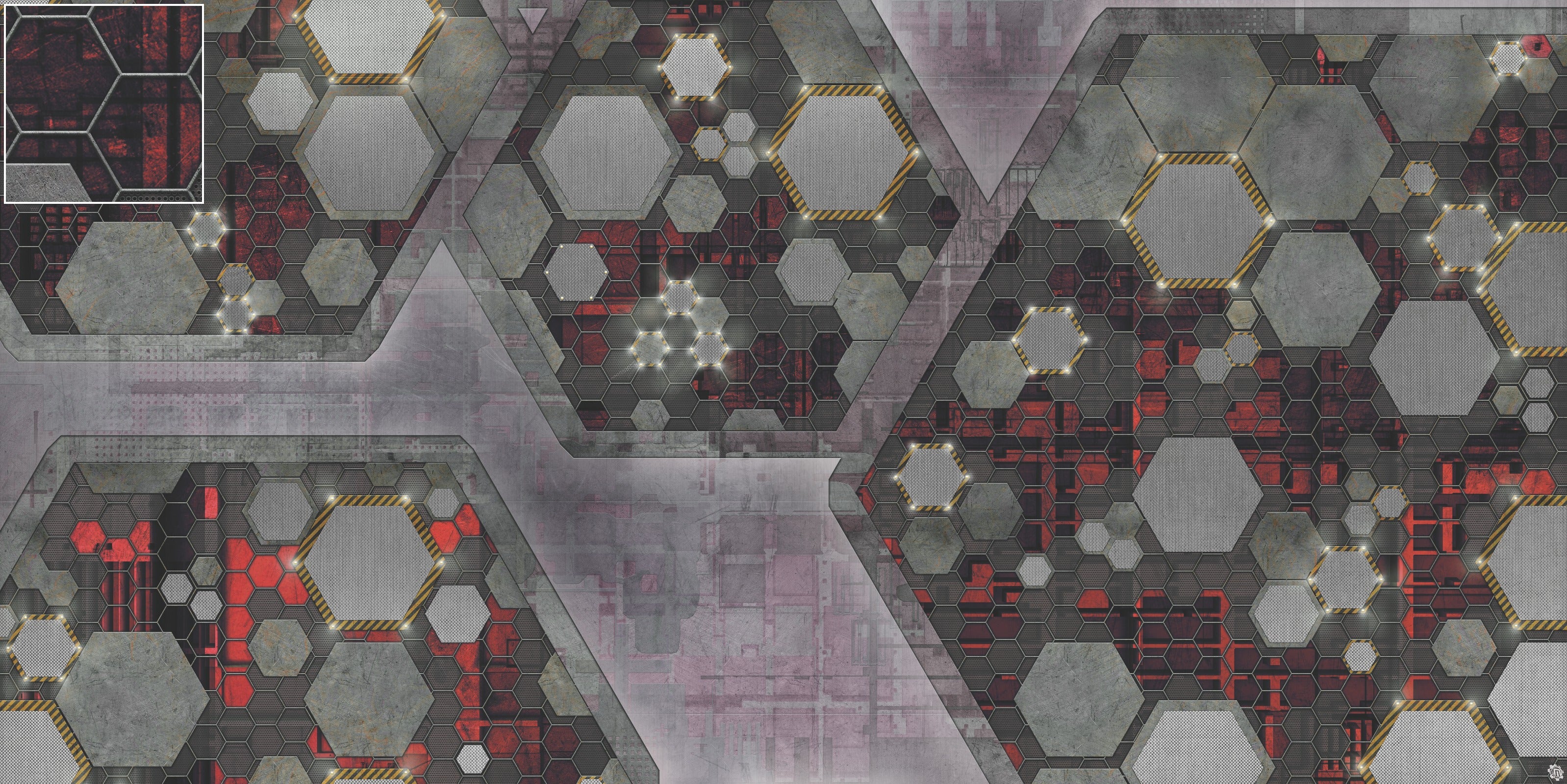 Mats by Mars: Quinfinity Ruby Tabletop Wargaming Play Mat