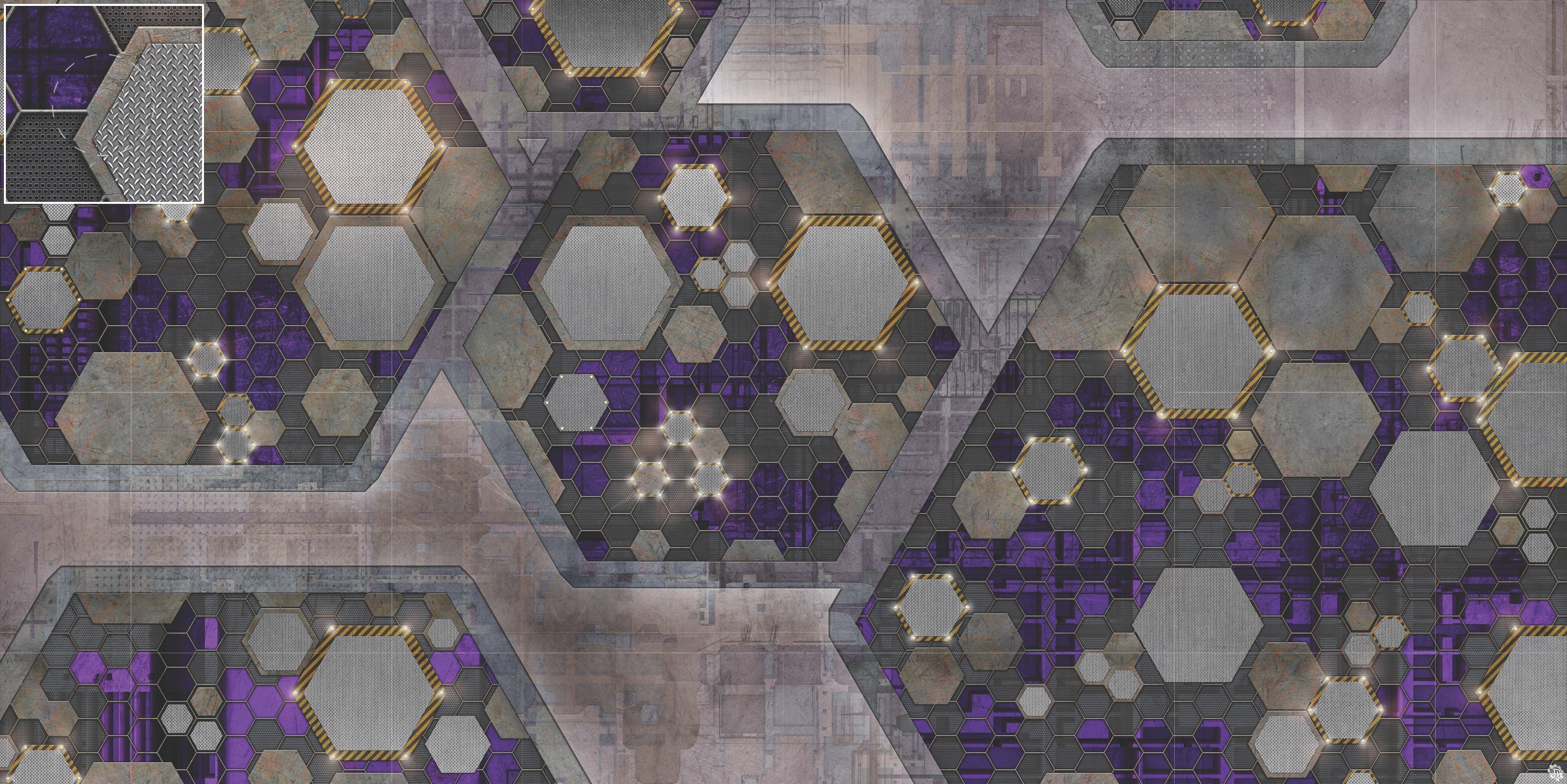 Mats by Mars: Quinfinity Amethyst Tabletop Wargaming Play Mat