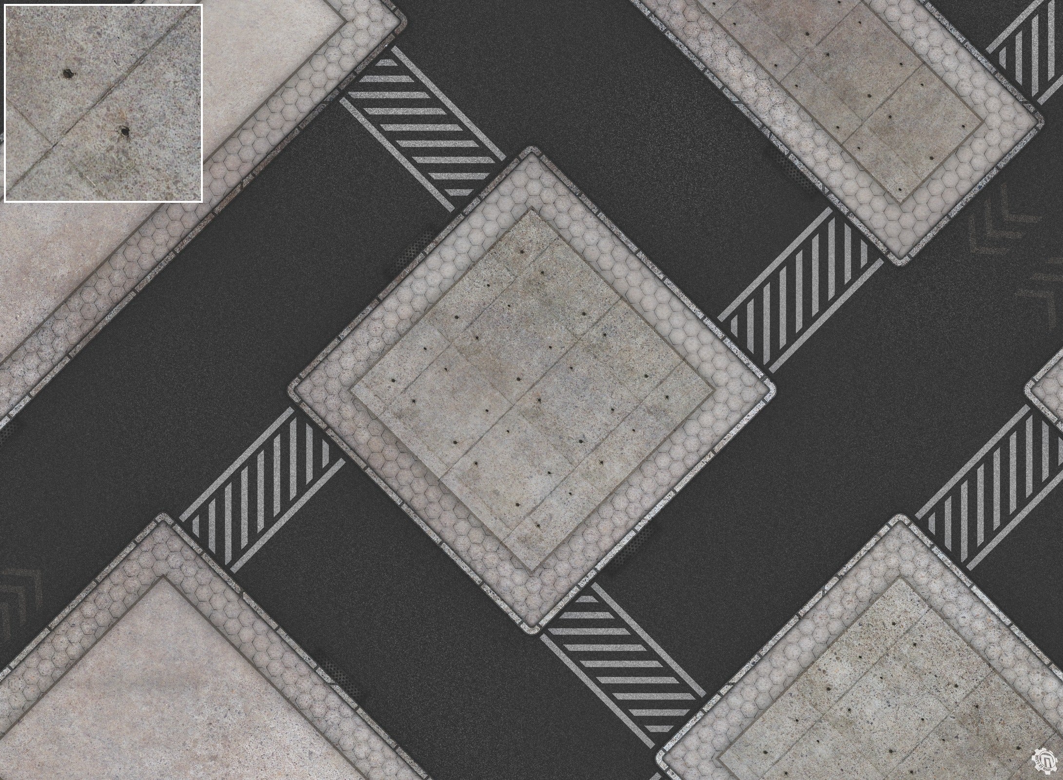 Mats by Mars: Hab Blok D Tabletop Wargaming Play Mat