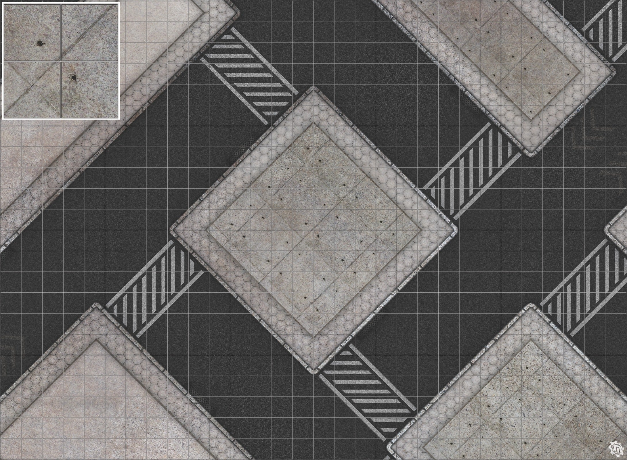 Mats by Mars: Hab Blok D Tabletop Wargaming Play Mat