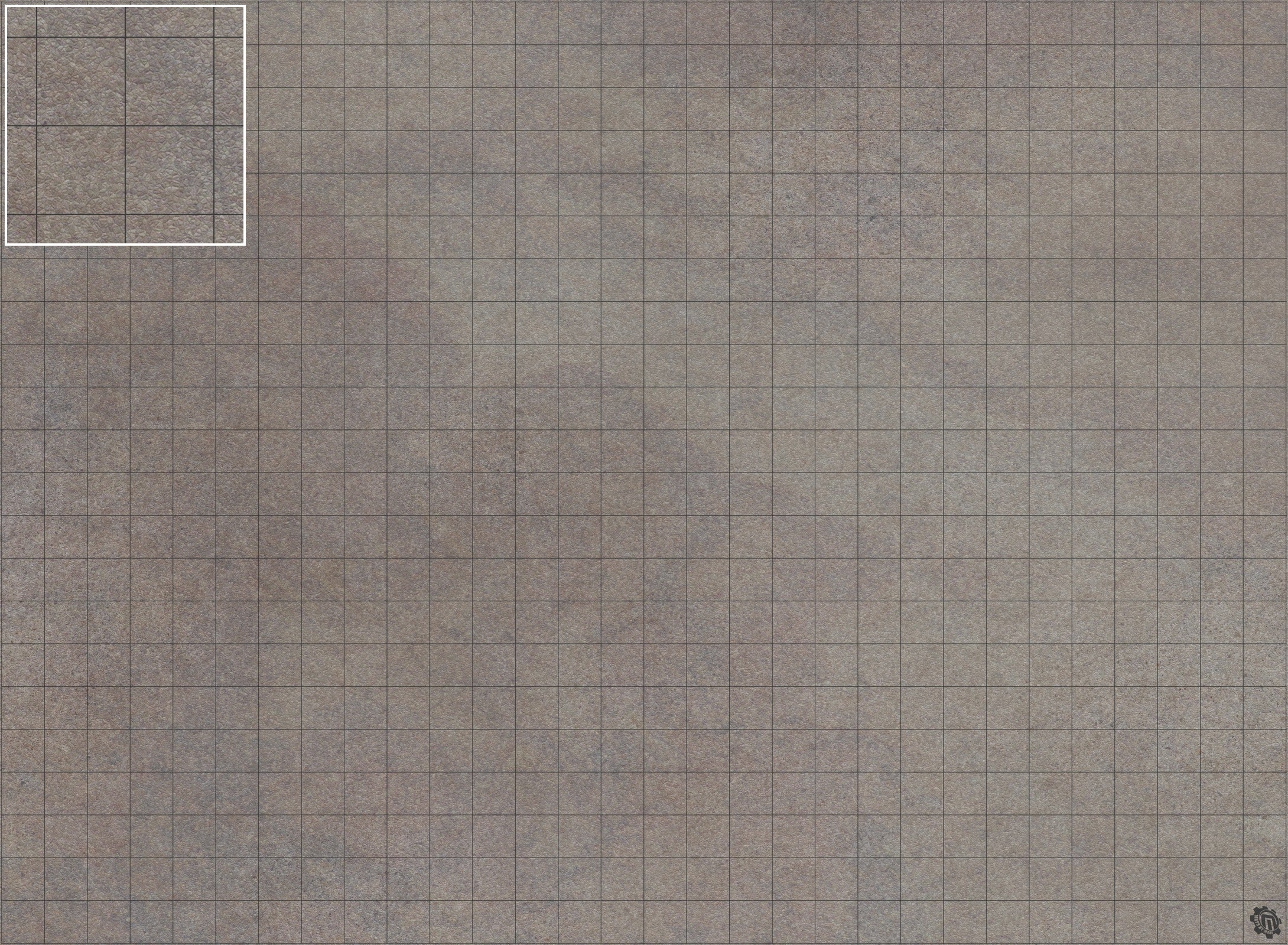 Mats by Mars: Koncrete Blok (Dark) Tabletop Wargaming Play Mat