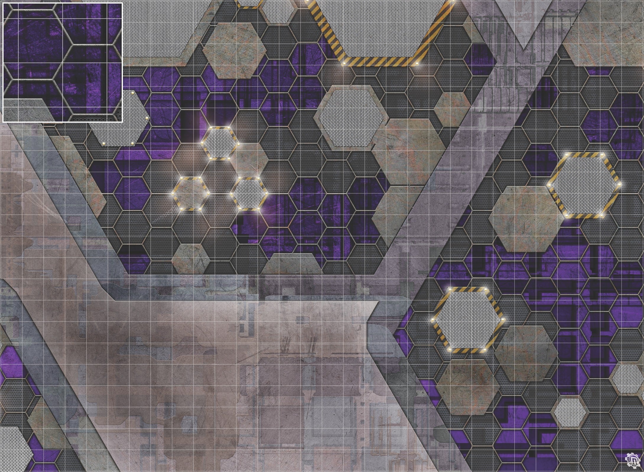 Mats by Mars: Quinfinity Amethyst Tabletop Wargaming Play Mat