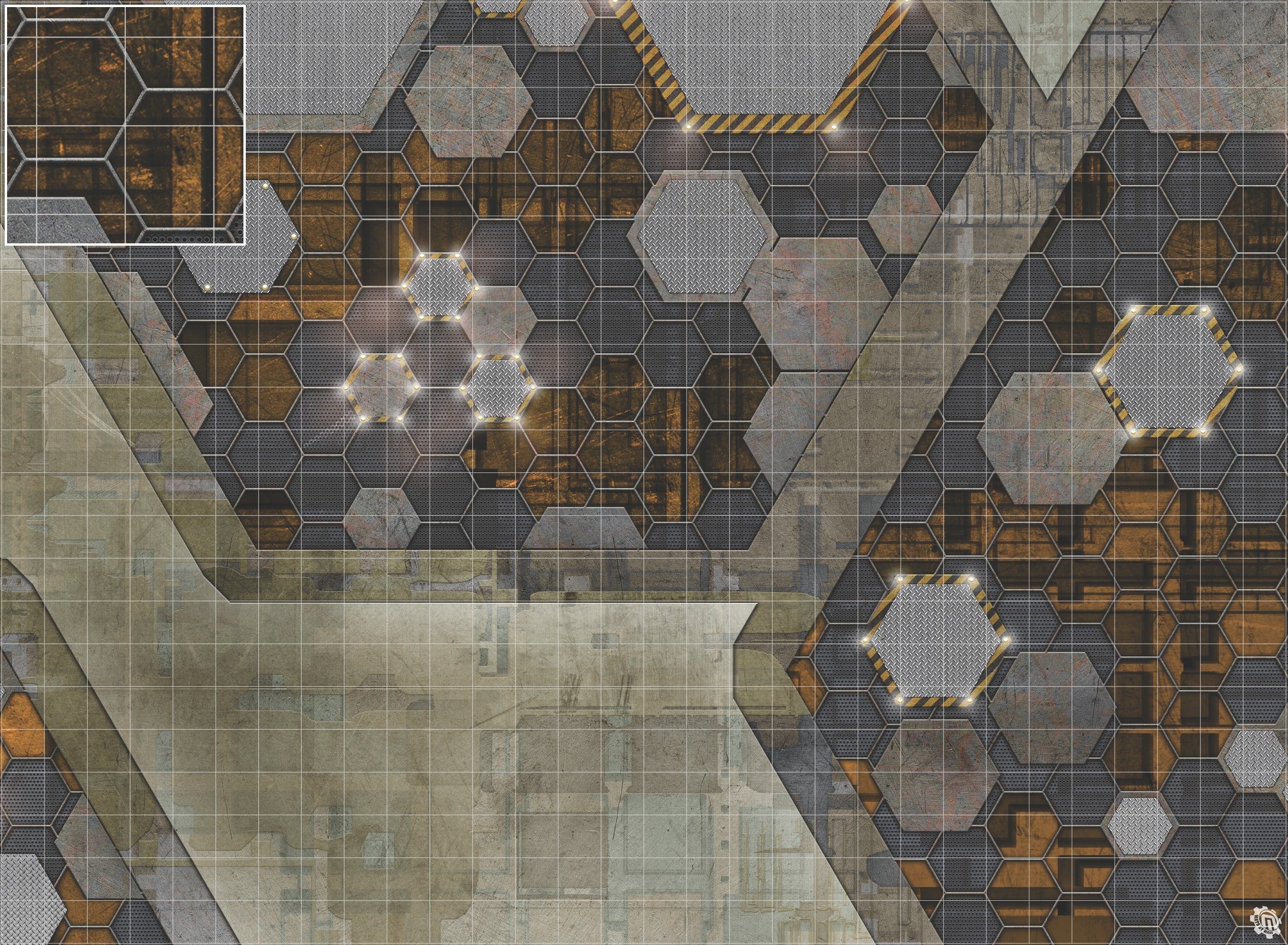 Mats by Mars: Quinfinity Citrine Tabletop Wargaming Play Mat