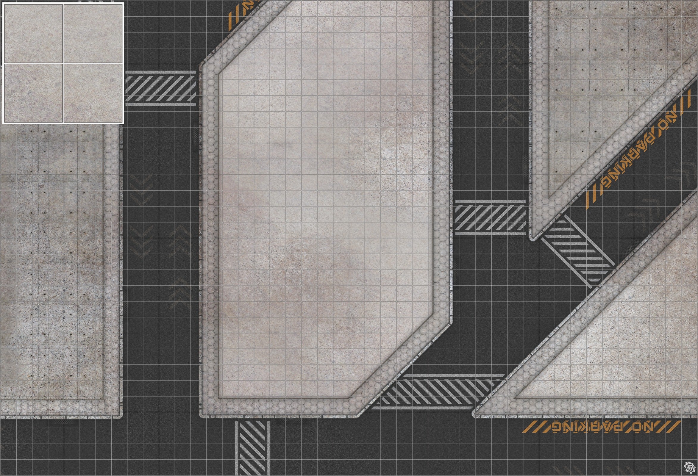 Mats by Mars: Hab Blok C Tabletop Wargaming Play Mat