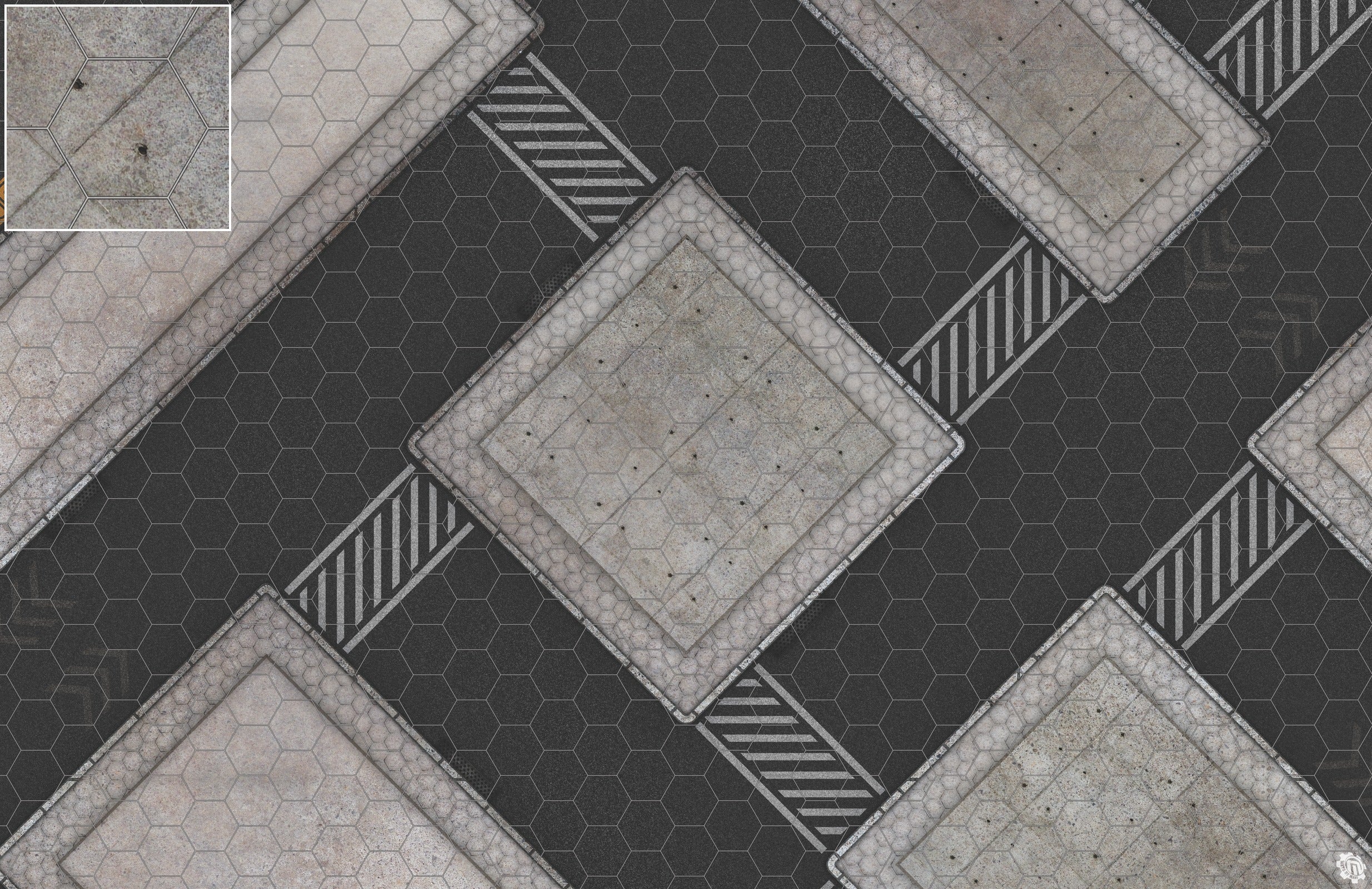 Mats by Mars: Hab Blok D Tabletop Wargaming Play Mat