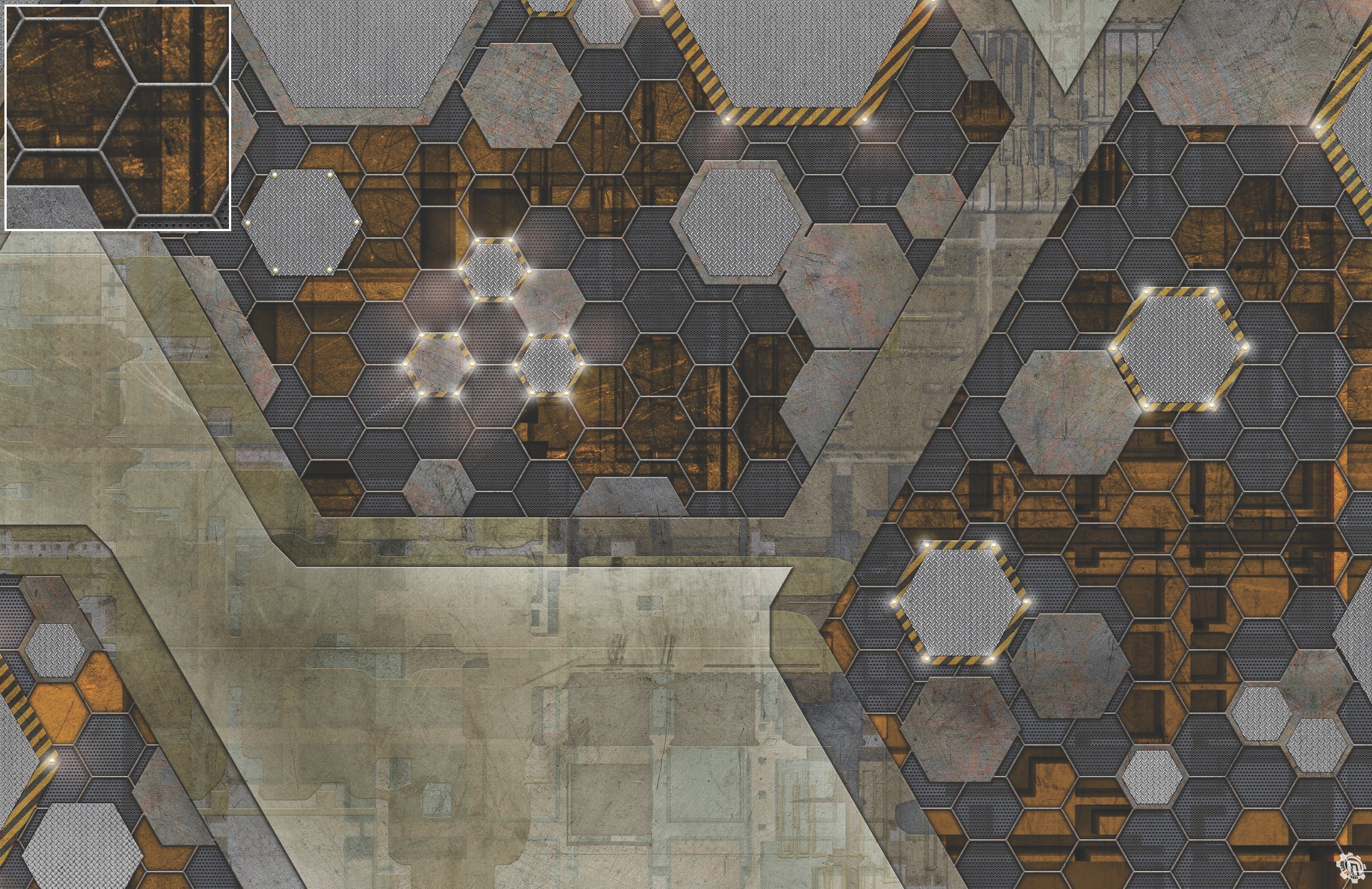 Mats by Mars: Quinfinity Citrine Tabletop Wargaming Play Mat