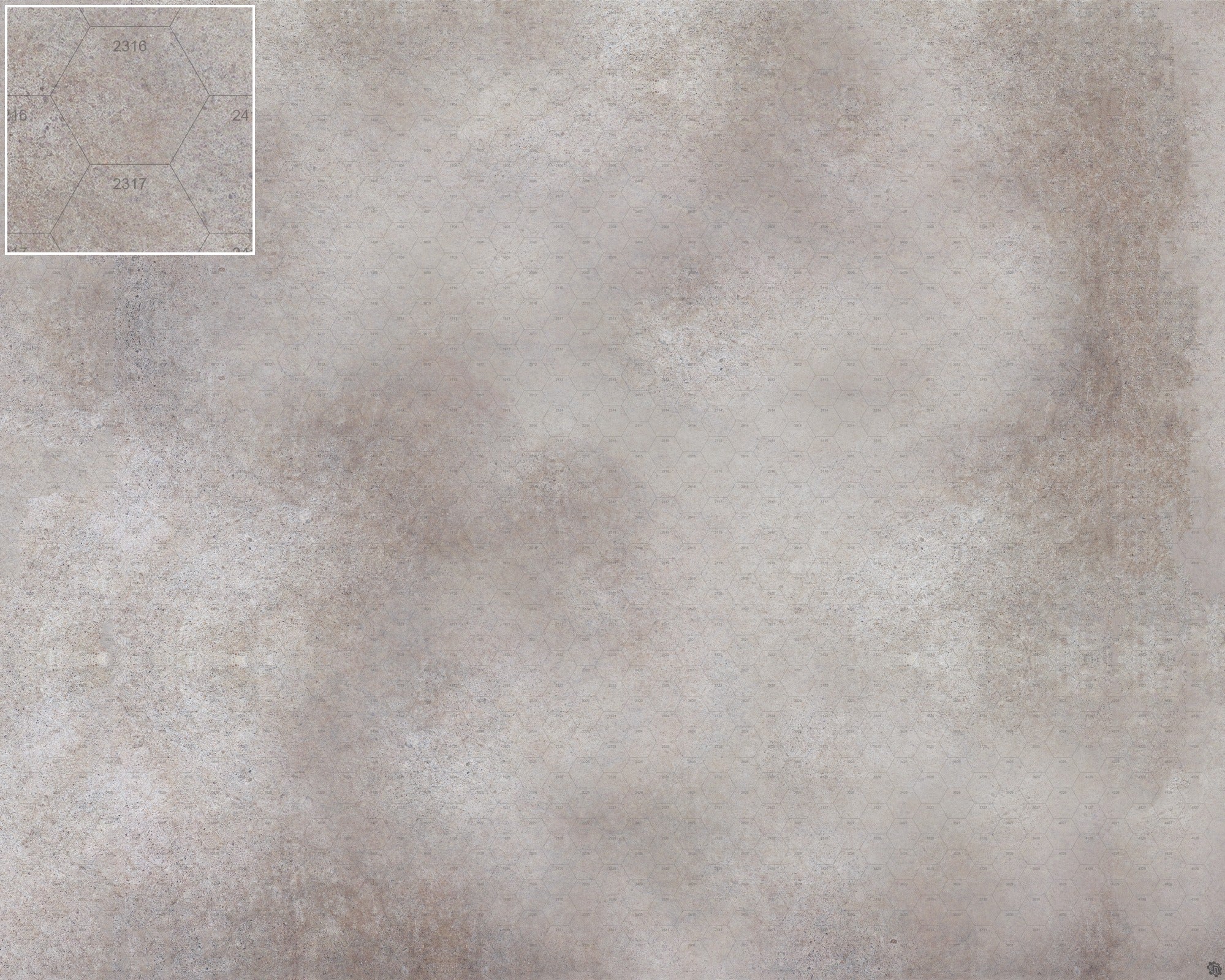 Mats by Mars: Koncrete Blok (Light) Tabletop Wargaming Play Mat