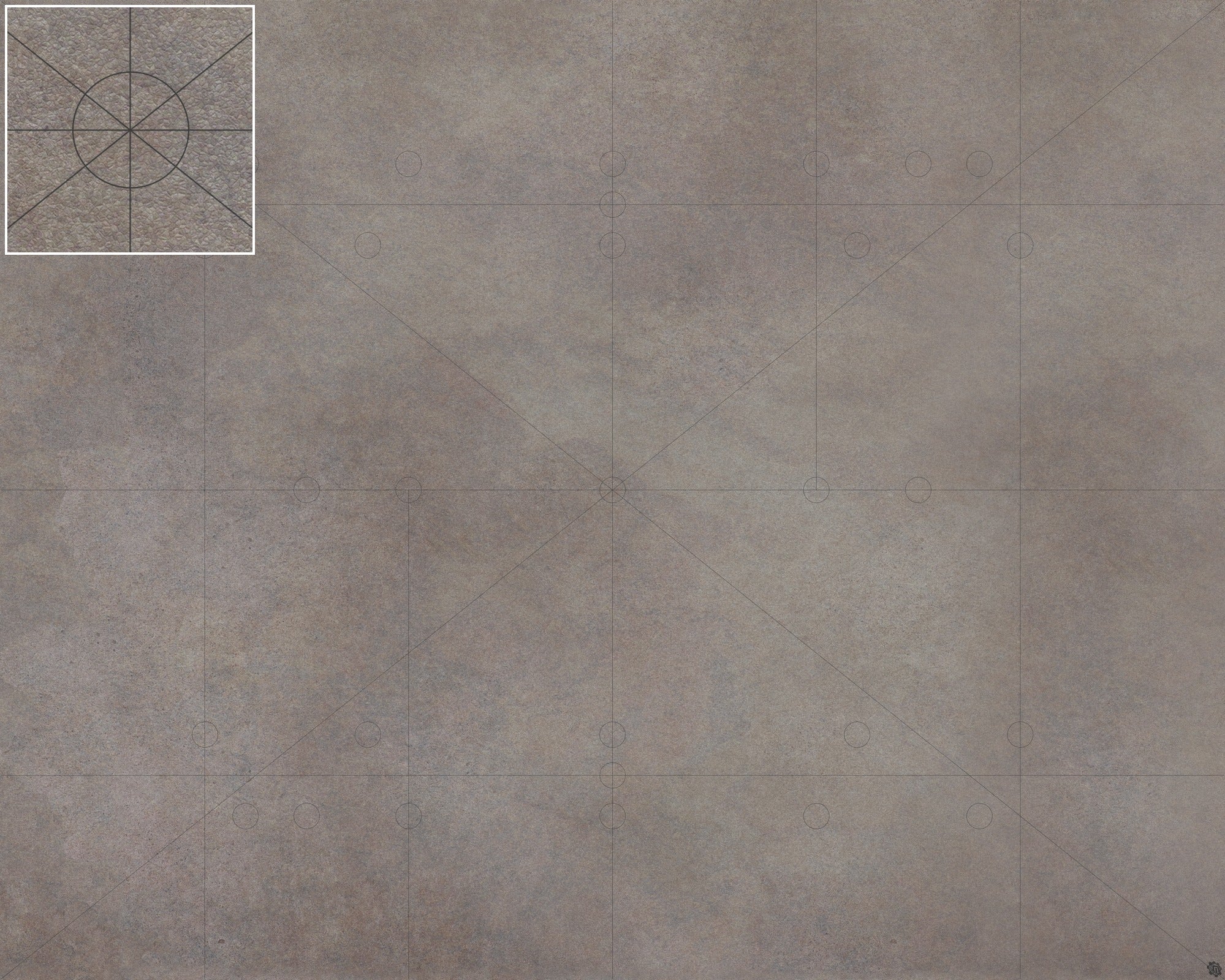 Mats by Mars: Koncrete Blok (Dark) Tabletop Wargaming Play Mat