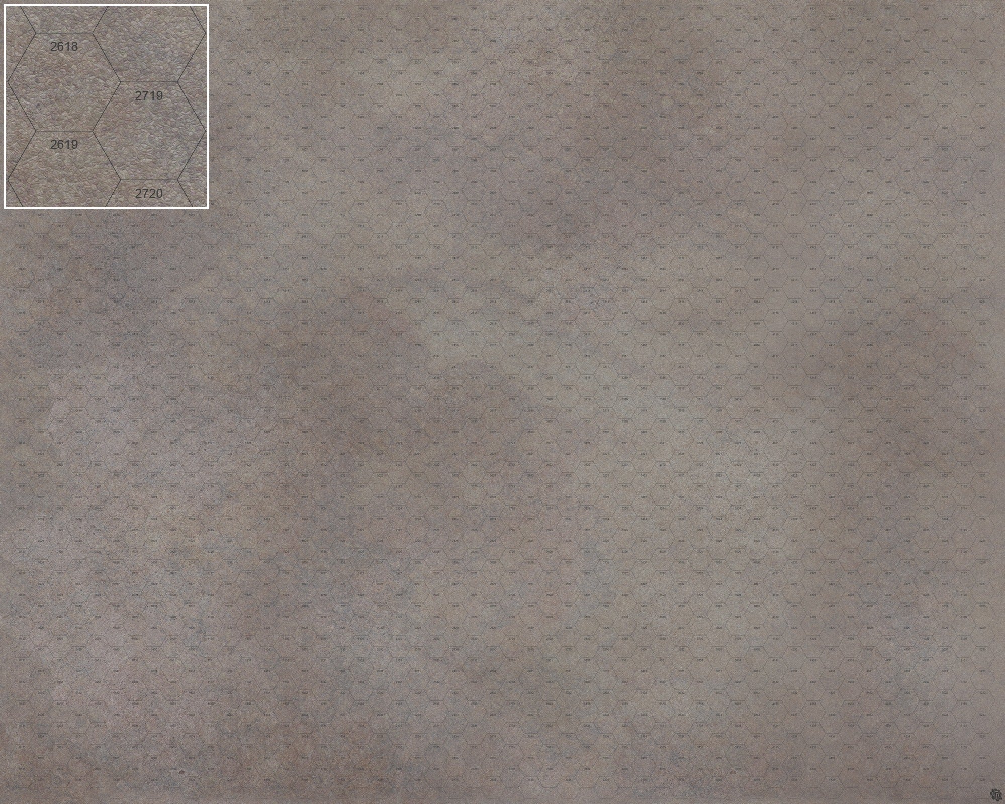 Mats by Mars: Koncrete Blok (Dark) Tabletop Wargaming Play Mat