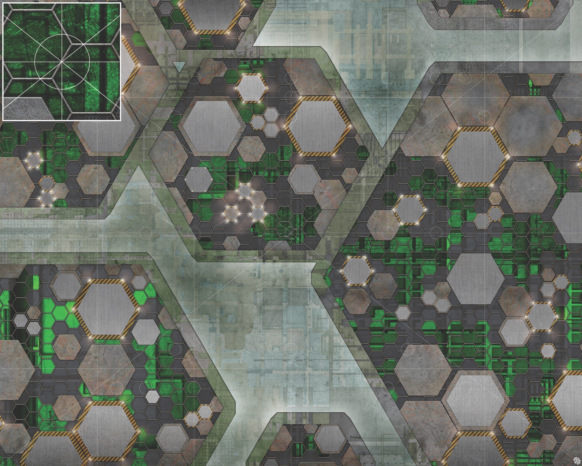 Mats by Mars: Quinfinity Jade Tabletop Wargaming Play Mat
