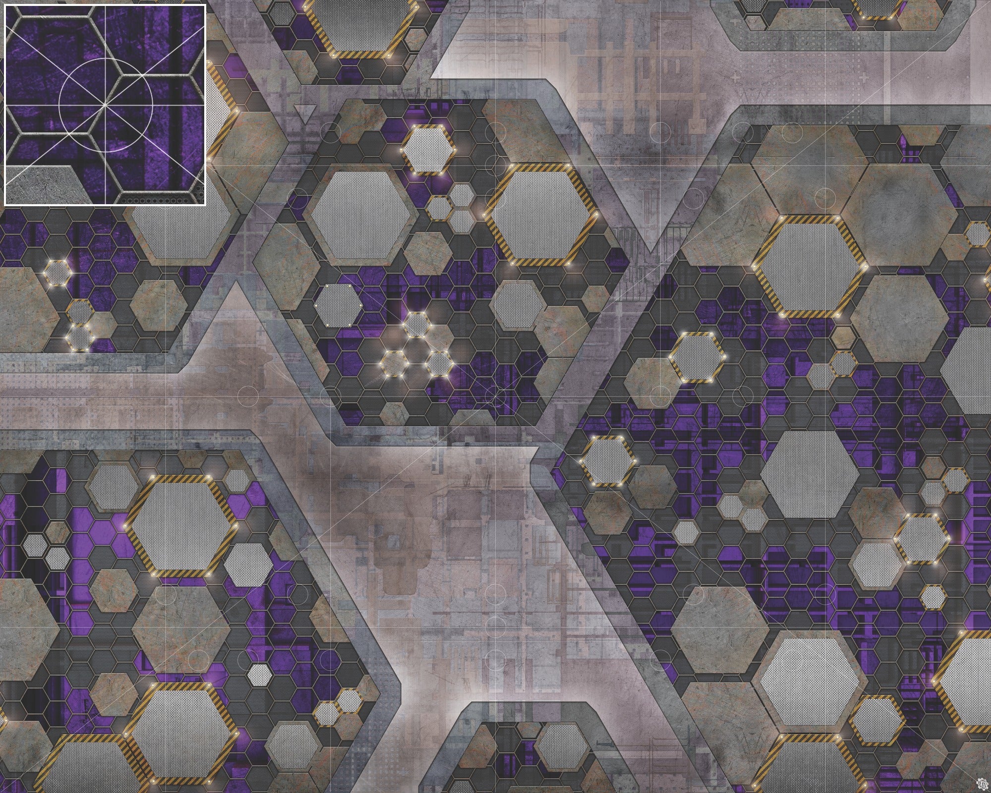 Mats by Mars: Quinfinity Amethyst Tabletop Wargaming Play Mat