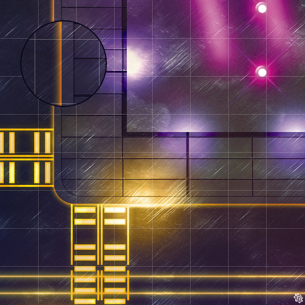 Mats by Mars: Techno Strip Tabletop Wargaming Play Mat