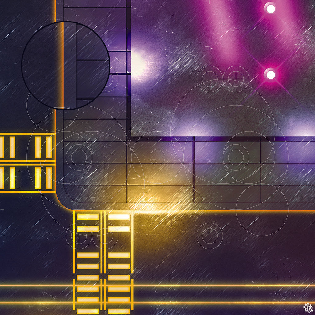 Mats by Mars: Techno Strip Tabletop Wargaming Play Mat