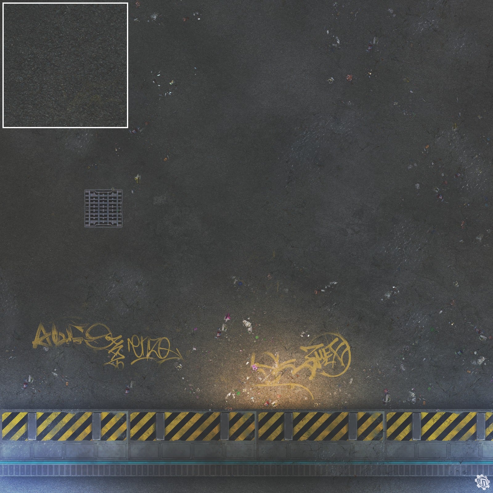 Mats by Mars: Loading Dock Lot Tabletop Wargaming Play Mat