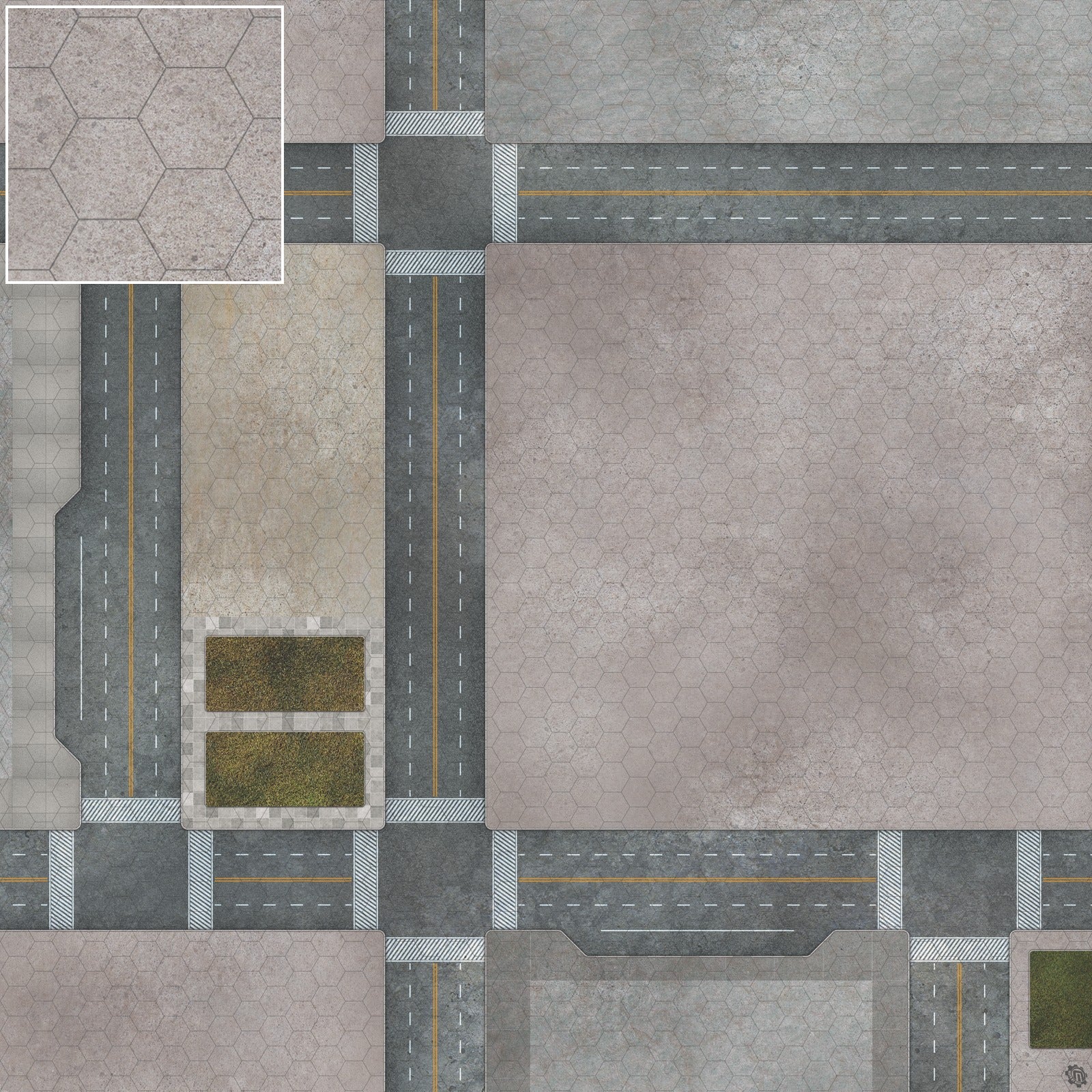 Mats by Mars: Streets of Justice C Tabletop Wargaming Play Mat