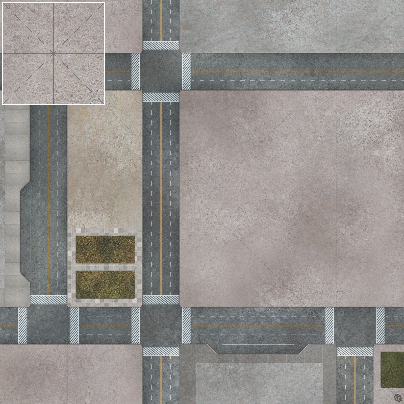 Mats by Mars: Streets of Justice C Tabletop Wargaming Play Mat