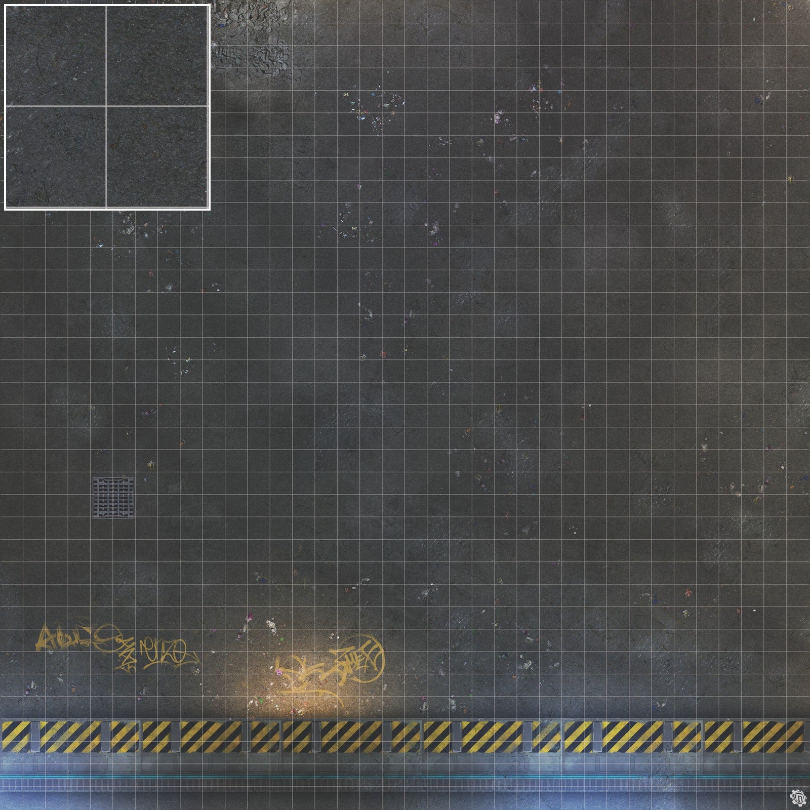 Mats by Mars: Loading Dock Lot Tabletop Wargaming Play Mat