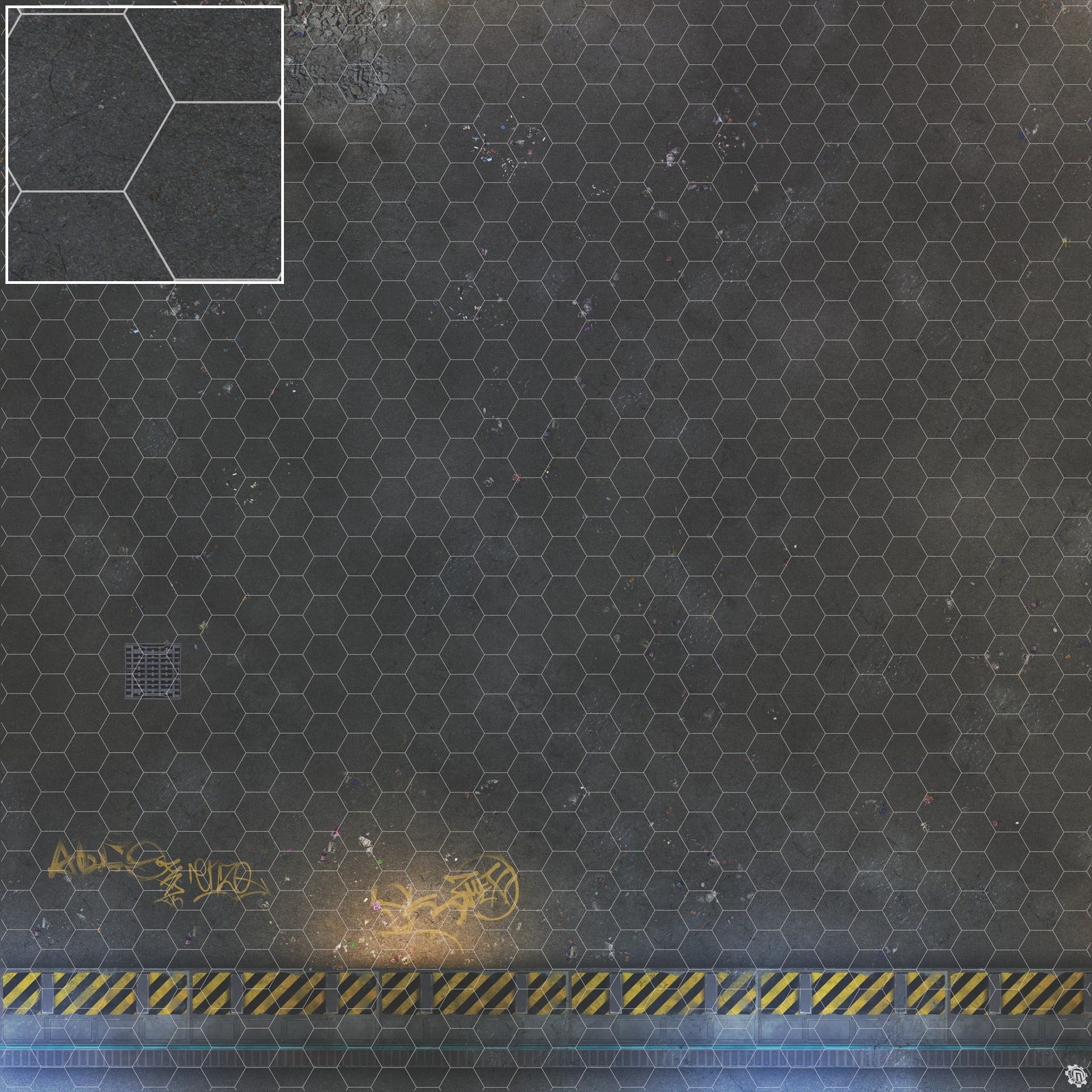 Mats by Mars: Loading Dock Lot Tabletop Wargaming Play Mat