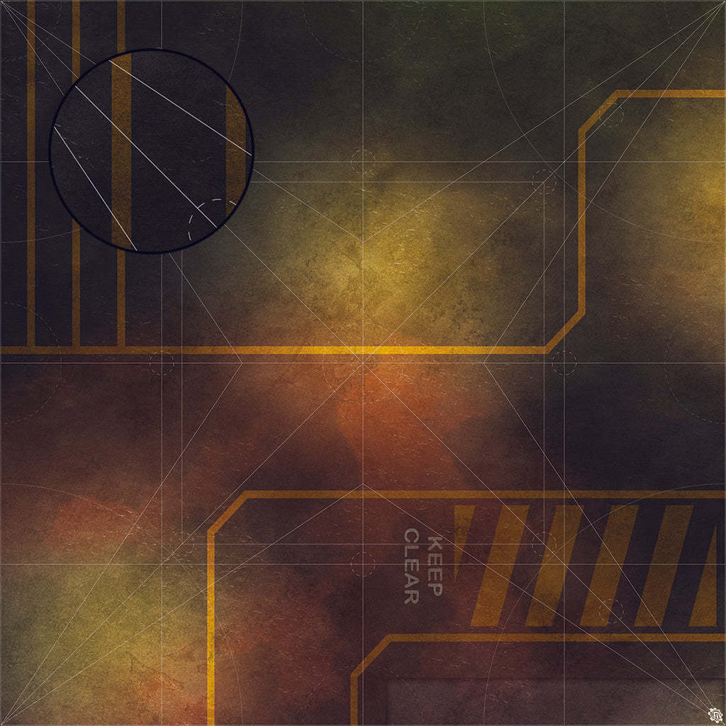 Mats by Mars: Restricted Zone Tabletop Wargaming Play Mat