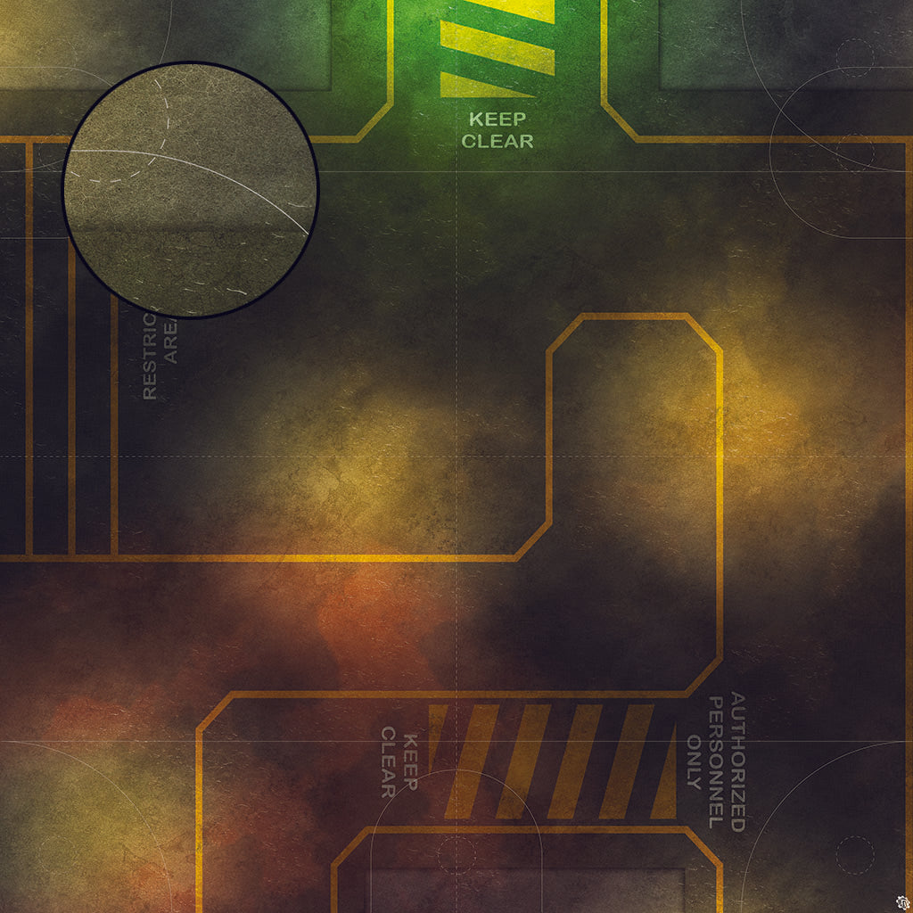 Mats by Mars: Restricted Zone Tabletop Wargaming Play Mat