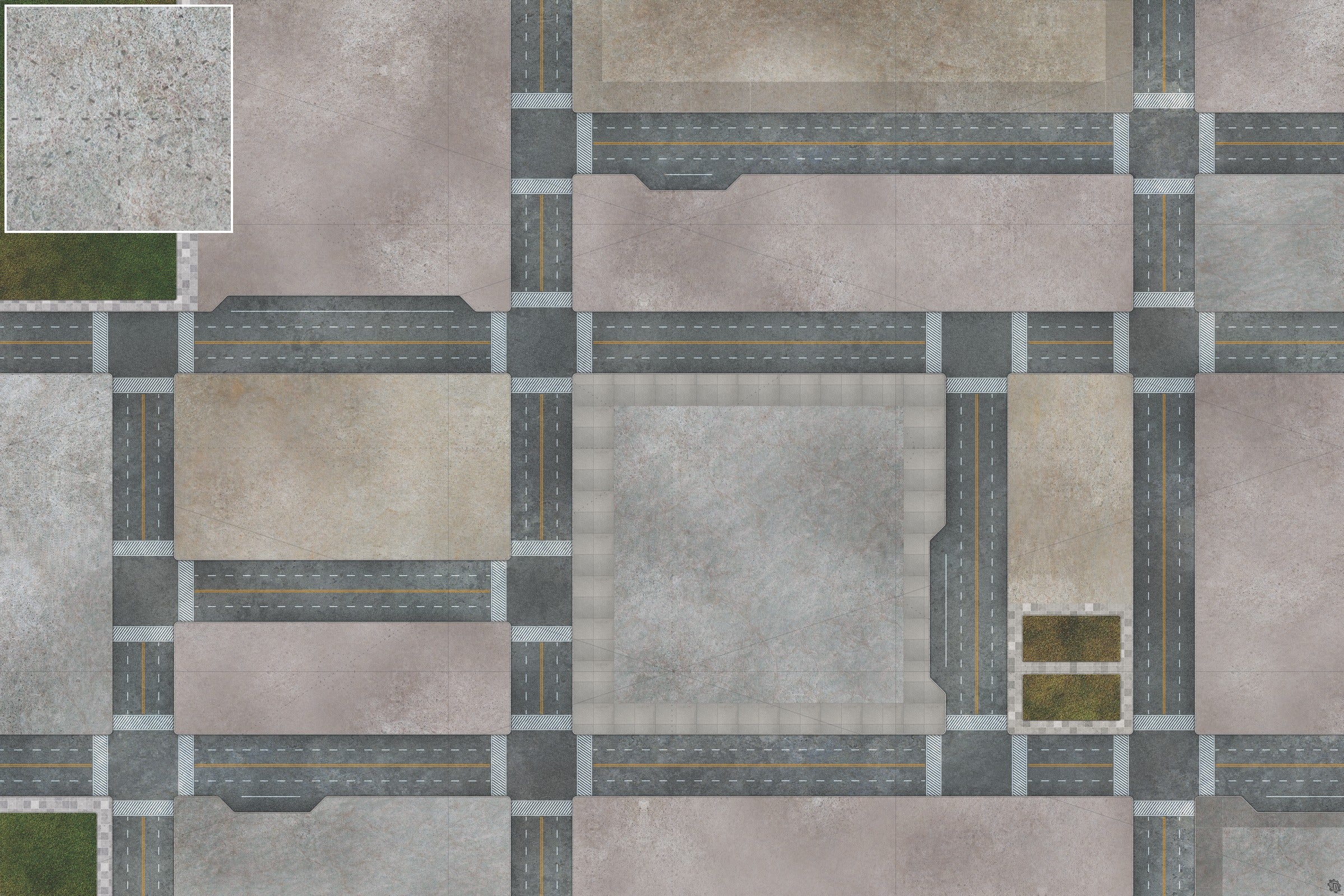 Mats by Mars: Streets of Justice A Tabletop Wargaming Play Mat