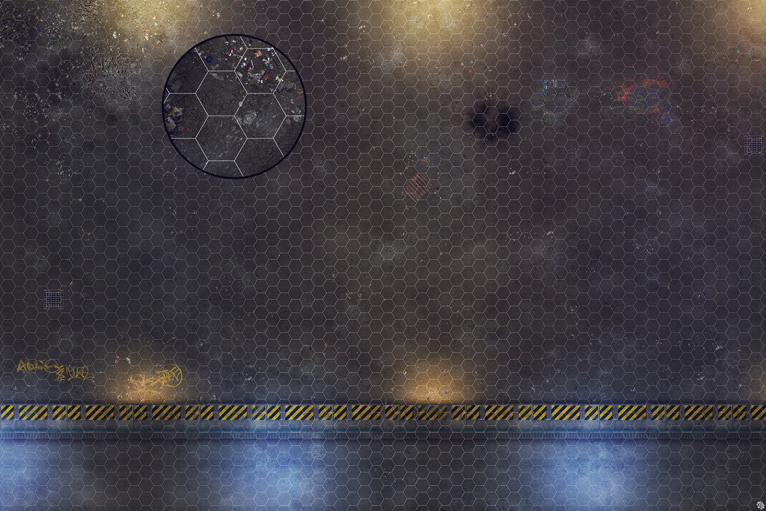 Mats by Mars: Loading Dock Lot Tabletop Wargaming Play Mat