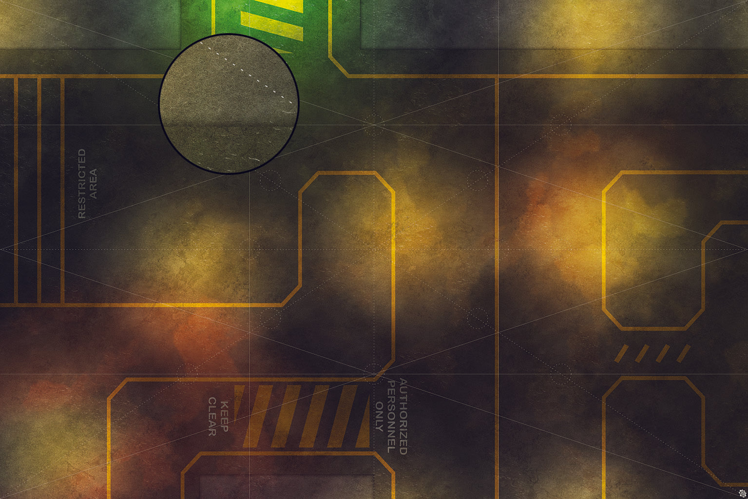 Mats by Mars: Restricted Zone Tabletop Wargaming Play Mat
