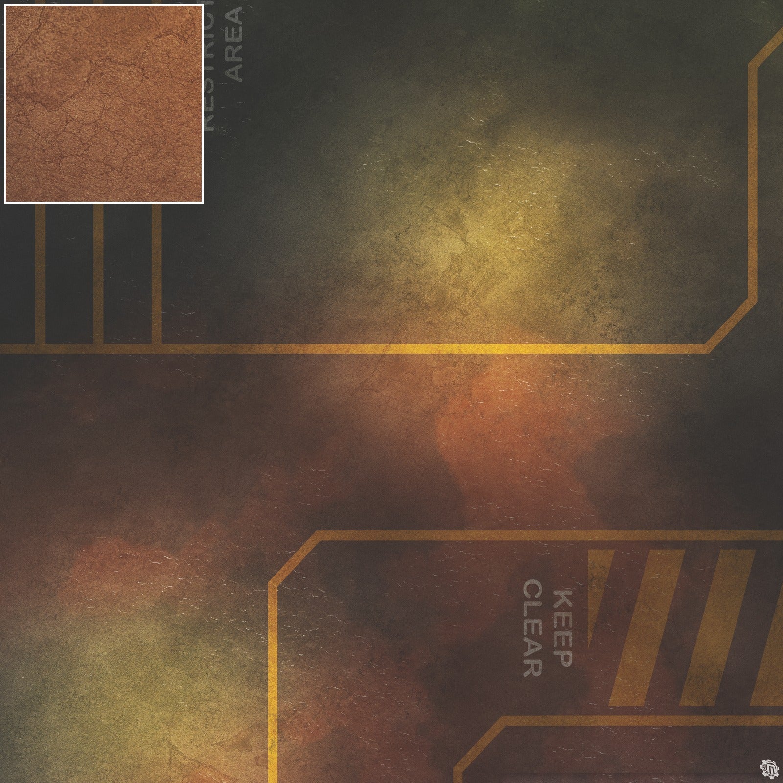 Mats by Mars: Restricted Zone Tabletop Wargaming Play Mat