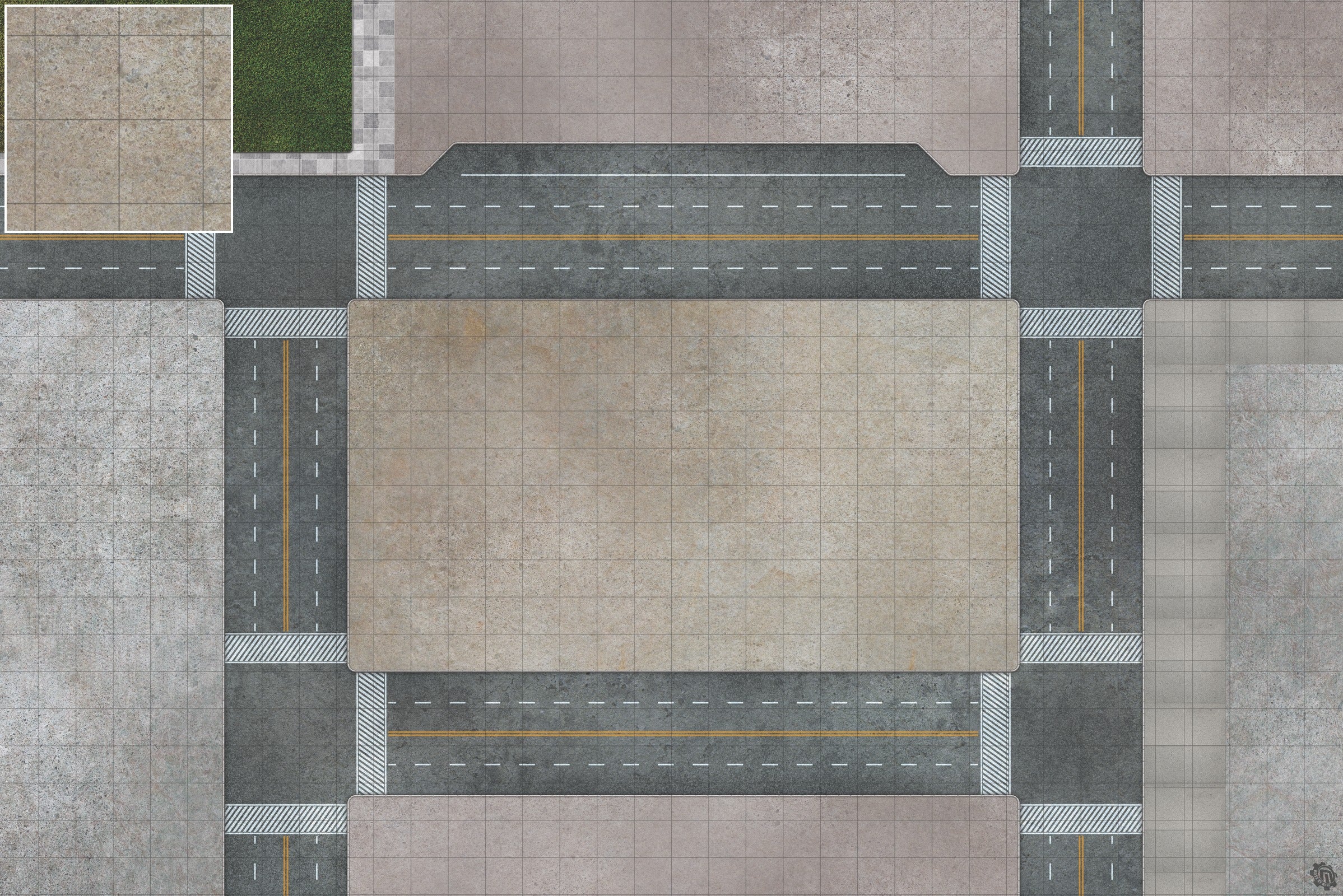 Mats by Mars: Streets of Justice A Tabletop Wargaming Play Mat