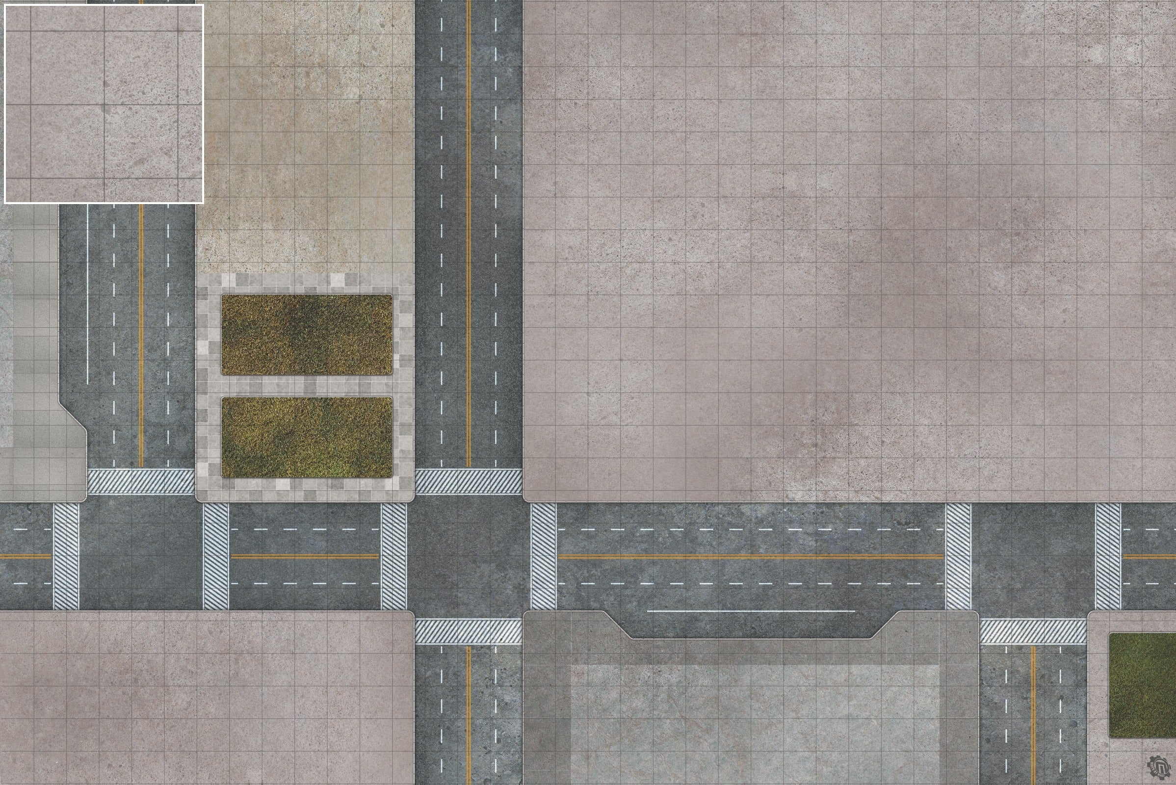 Mats by Mars: Streets of Justice C Tabletop Wargaming Play Mat