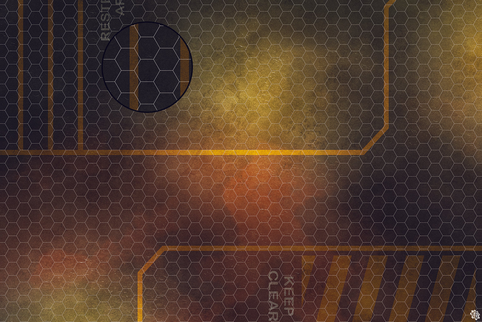 Mats by Mars: Restricted Zone Tabletop Wargaming Play Mat