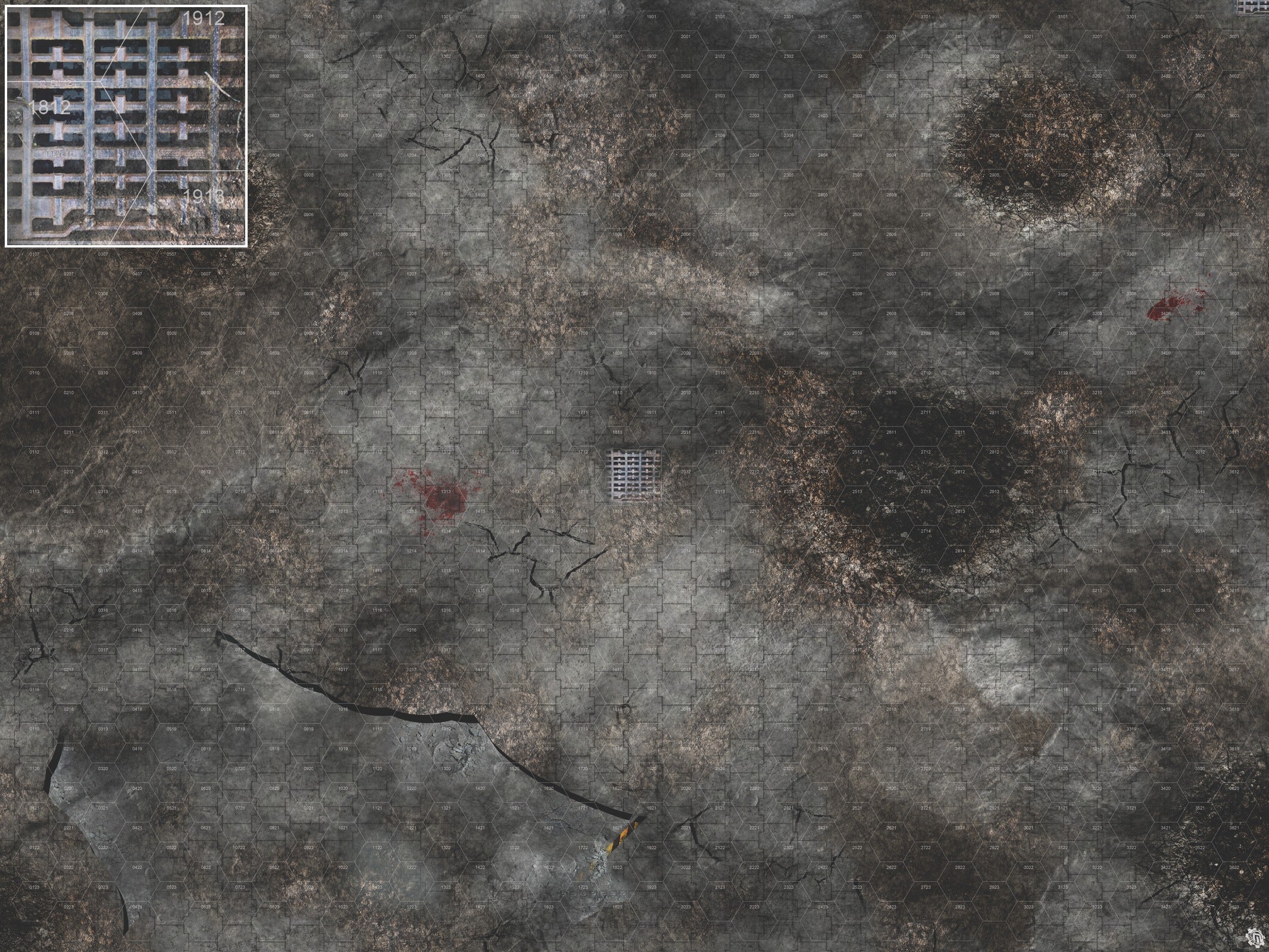 Mats by Mars: Urban Strike Tabletop Wargaming Play Mat