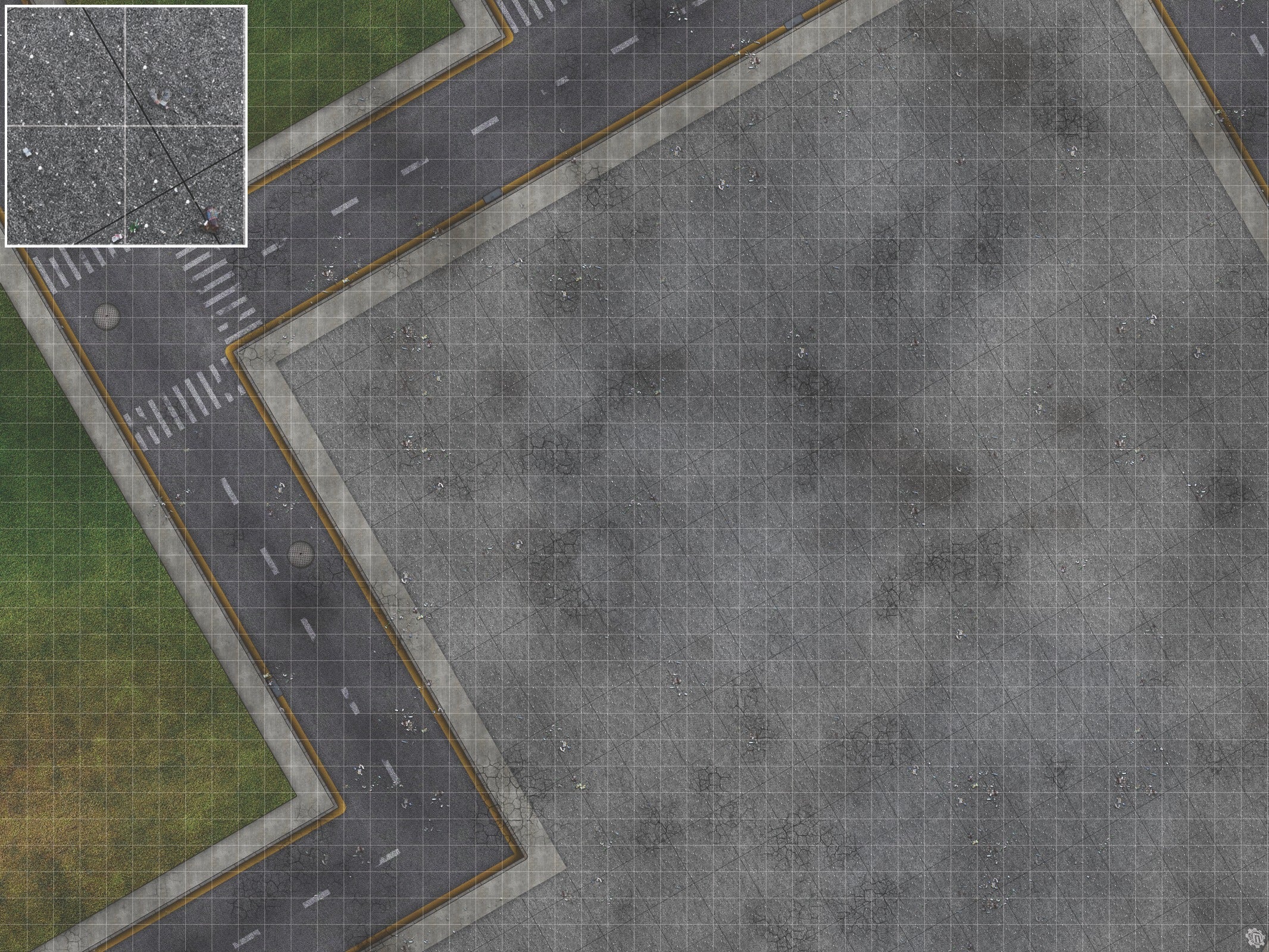 Mats by Mars: Park Avenue (Bend Rd) Tabletop Wargaming Play Mat