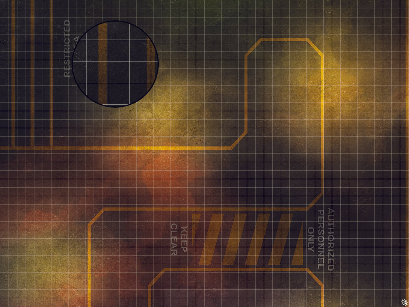 Mats by Mars: Restricted Zone Tabletop Wargaming Play Mat