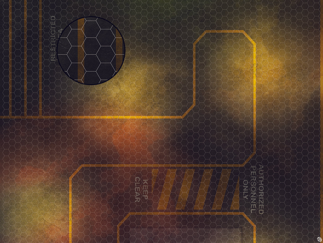 Mats by Mars: Restricted Zone Tabletop Wargaming Play Mat