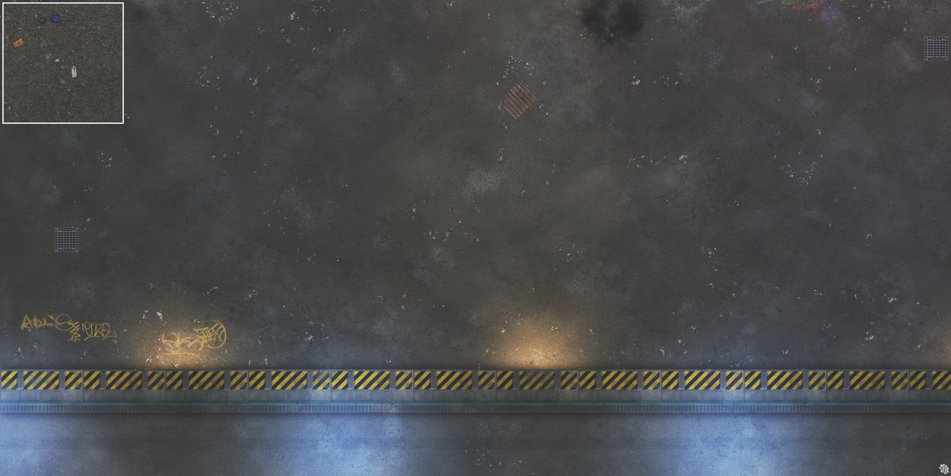 Mats by Mars: Loading Dock Lot Tabletop Wargaming Play Mat