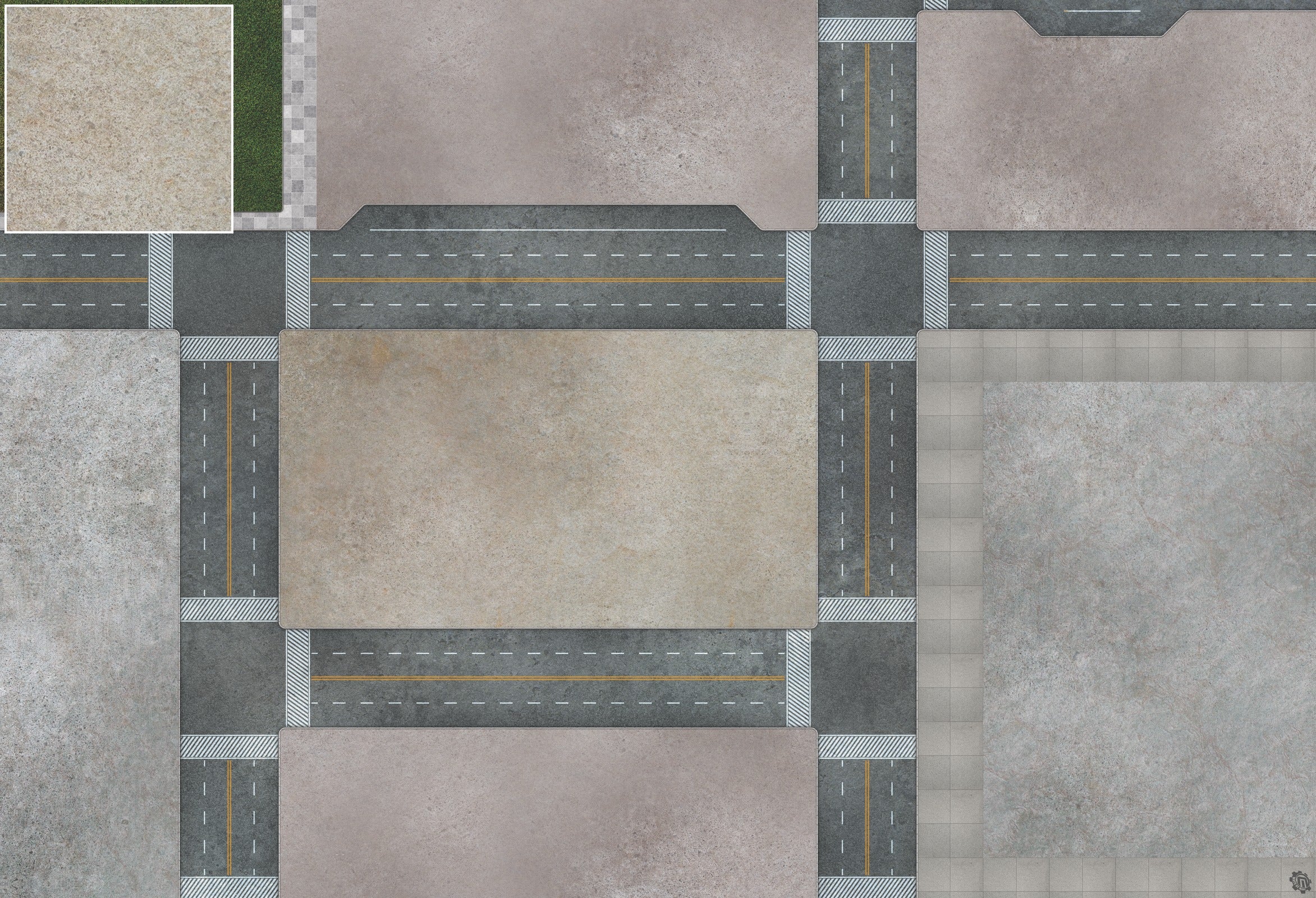 Mats by Mars: Streets of Justice A Tabletop Wargaming Play Mat