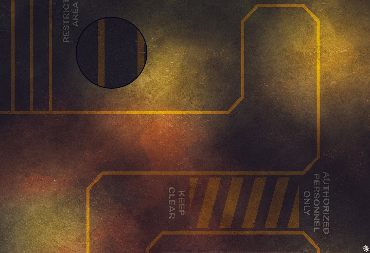 Mats by Mars: Restricted Zone Tabletop Wargaming Play Mat