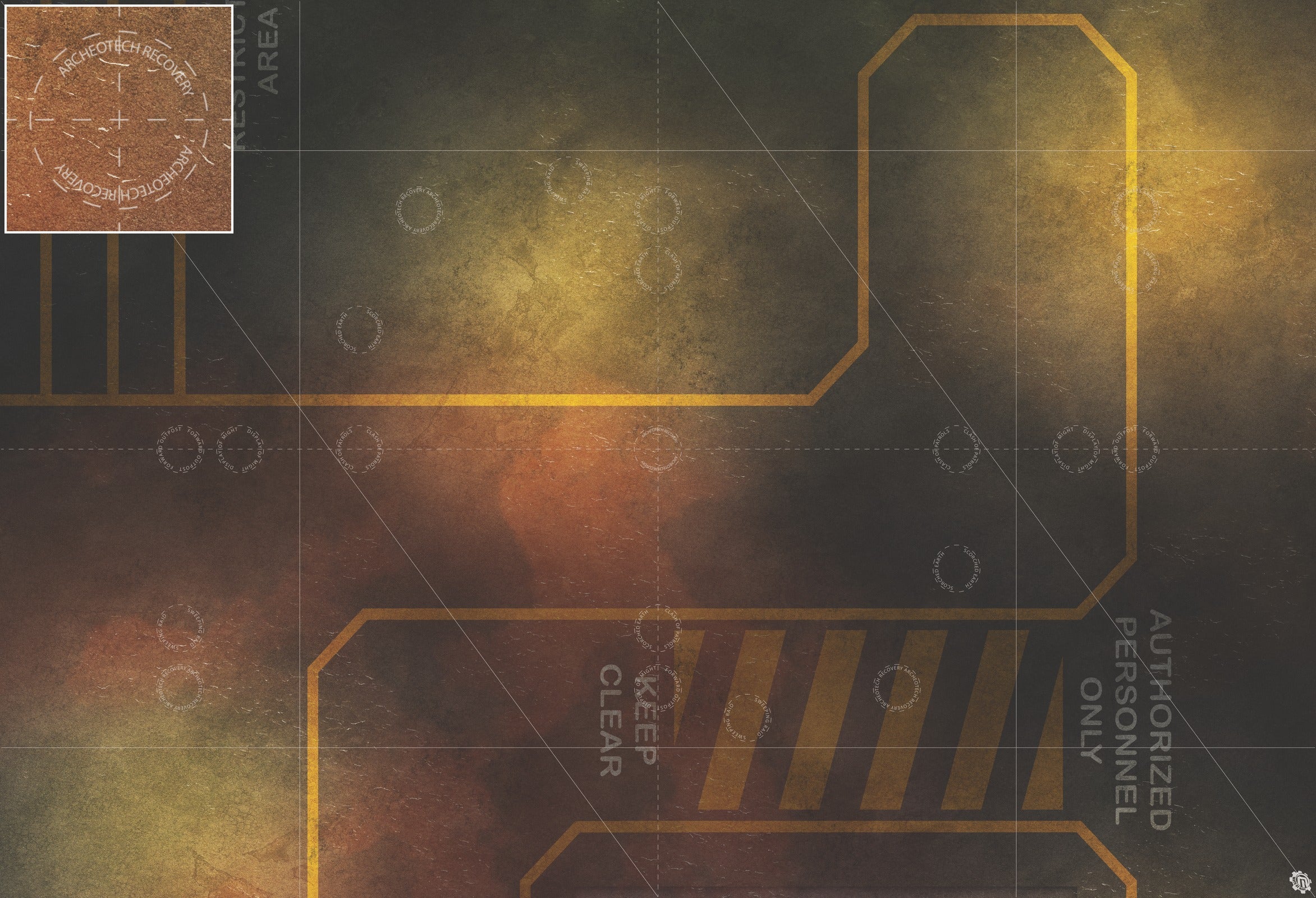 Mats by Mars: Restricted Zone Tabletop Wargaming Play Mat