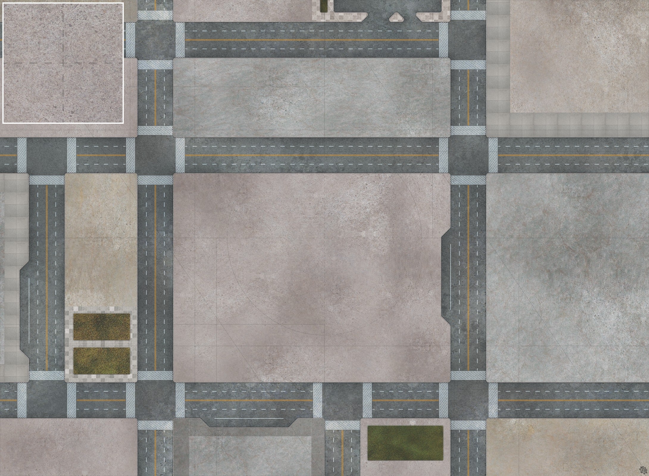 Mats by Mars: Streets of Justice C Tabletop Wargaming Play Mat