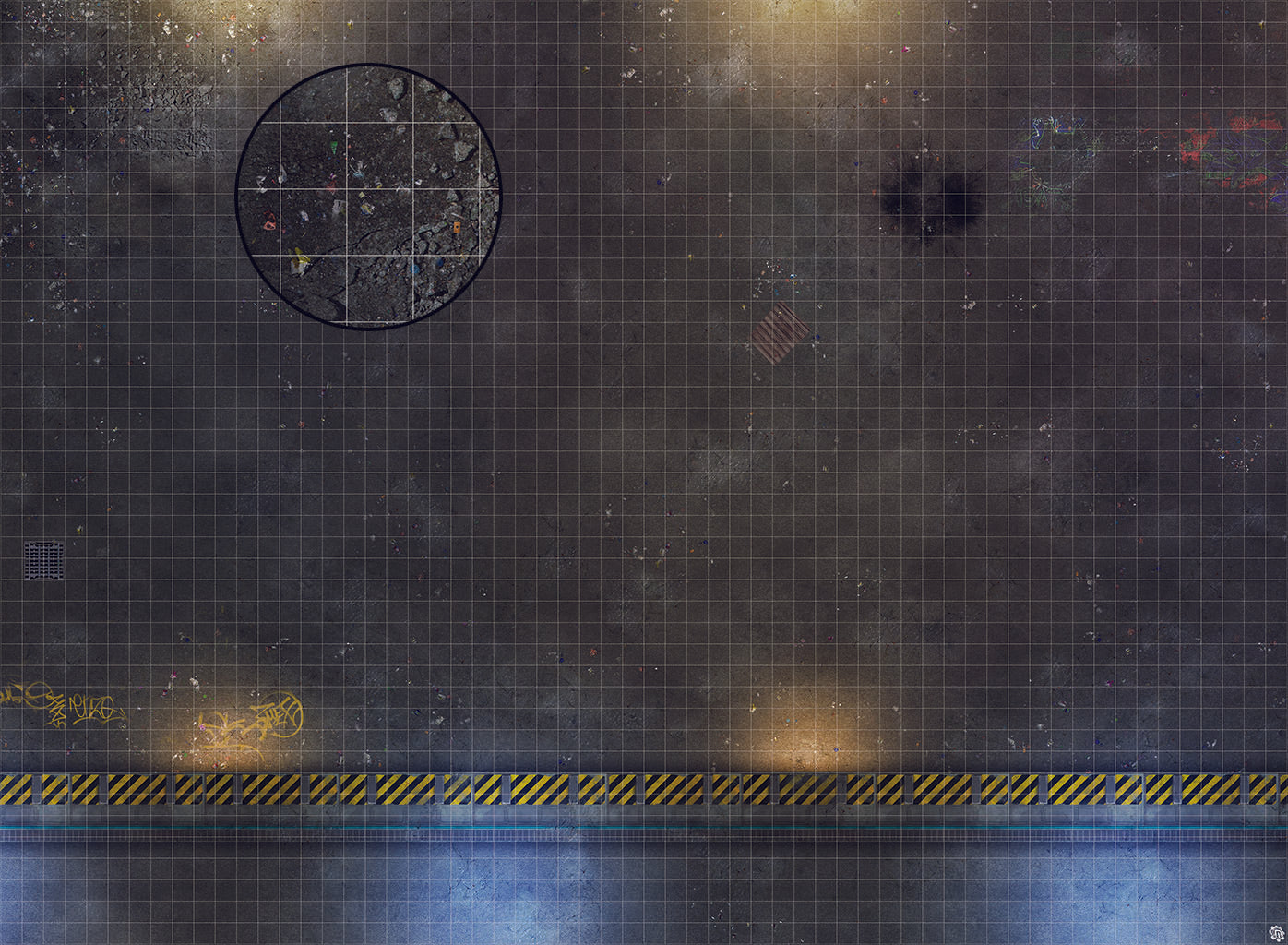 Mats by Mars: Loading Dock Lot Tabletop Wargaming Play Mat