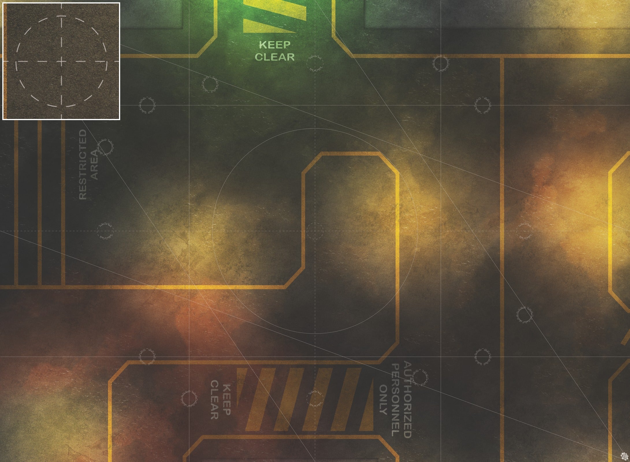 Mats by Mars: Restricted Zone Tabletop Wargaming Play Mat